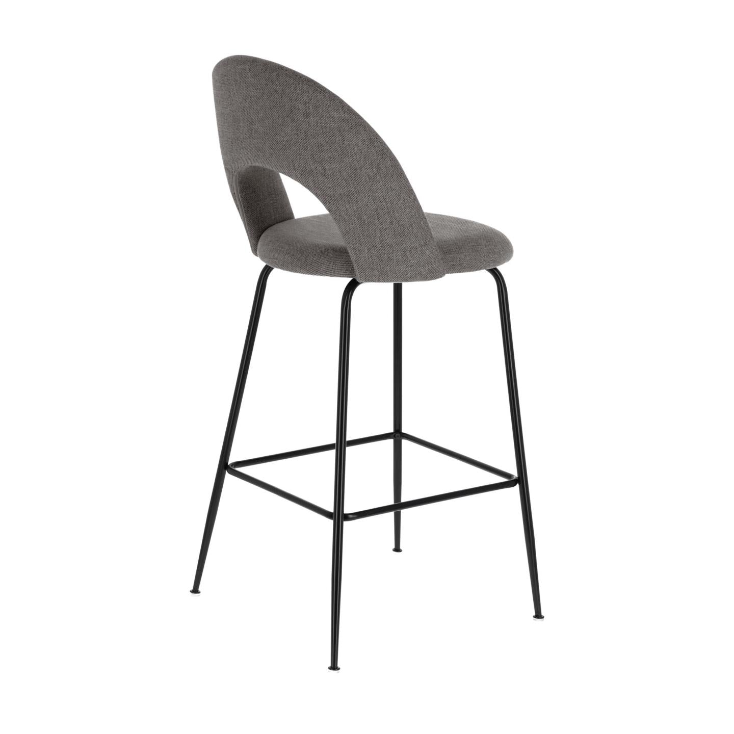 Mahalia dark grey stool height 63 cm FSC 100% - Product Image