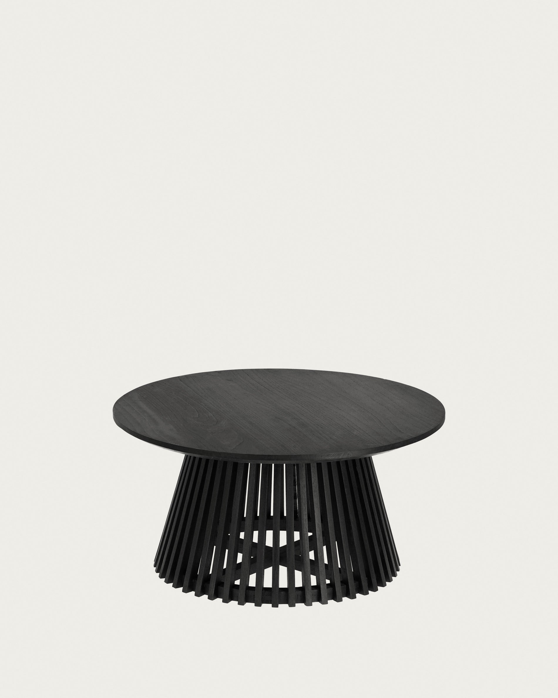 Jeanette Ø 80 cm black coffee table - Product View