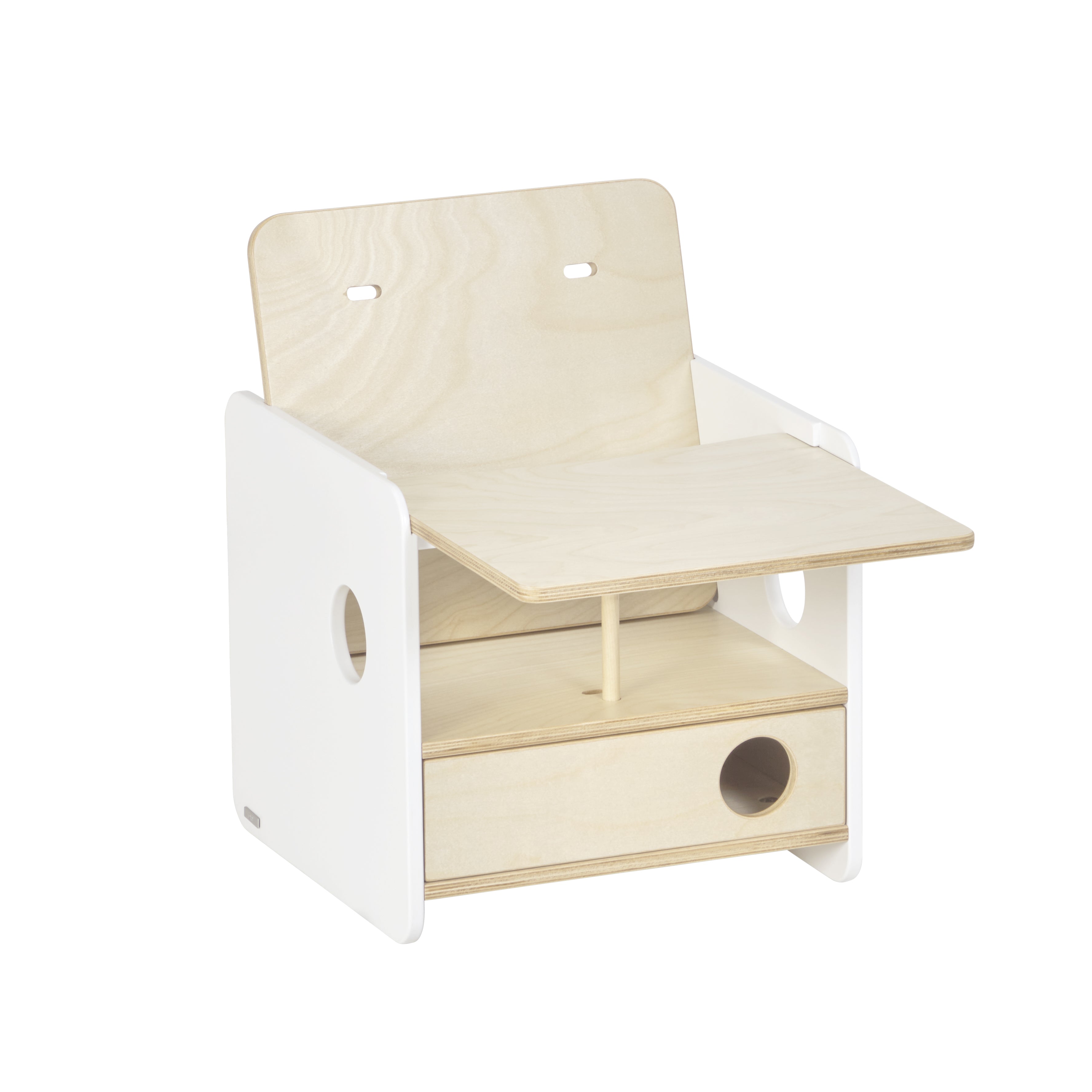 Tray for the Nuun evolutive chair in birch veneer - Product Image
