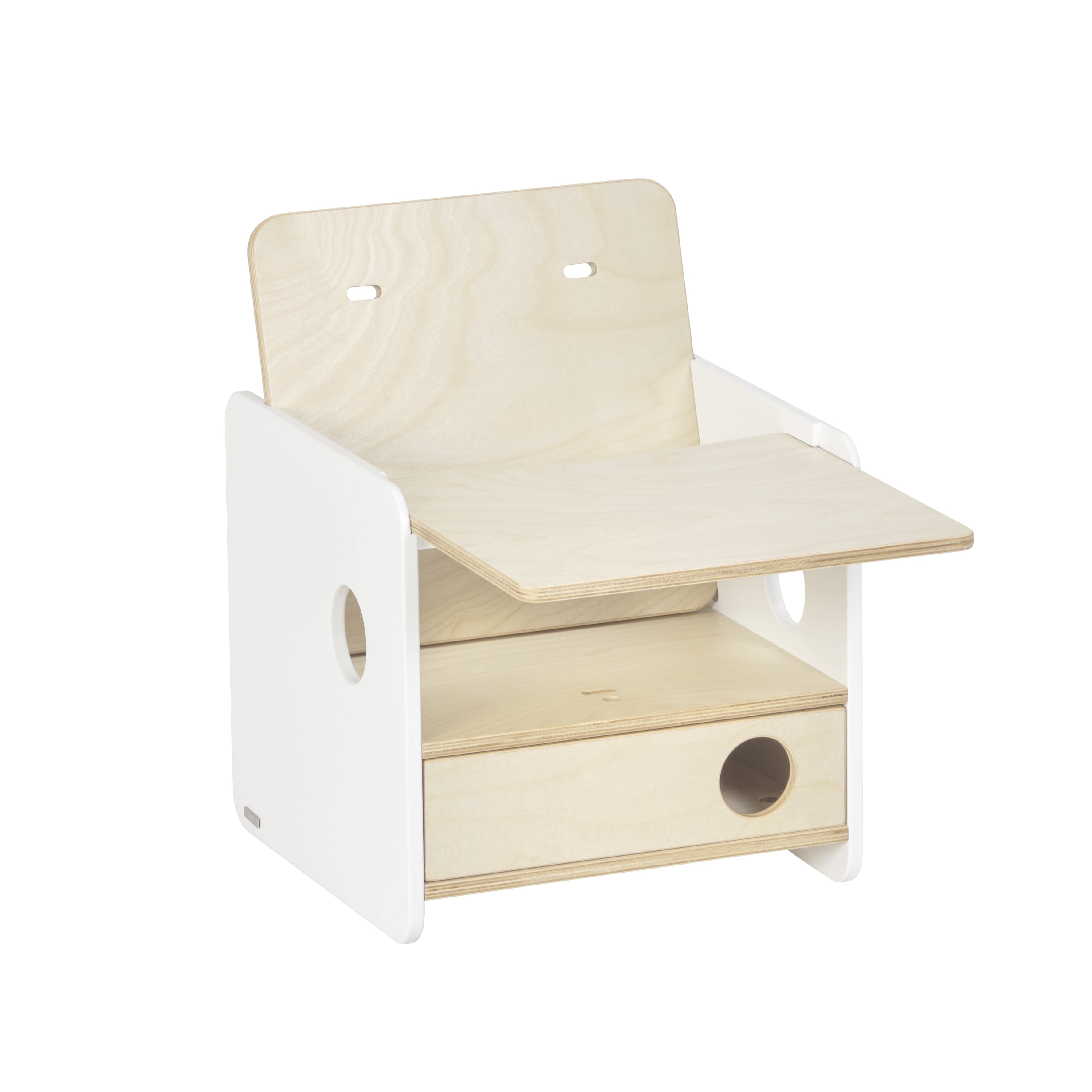 Tray for the Nuun evolutive chair in birch veneer - Product Image