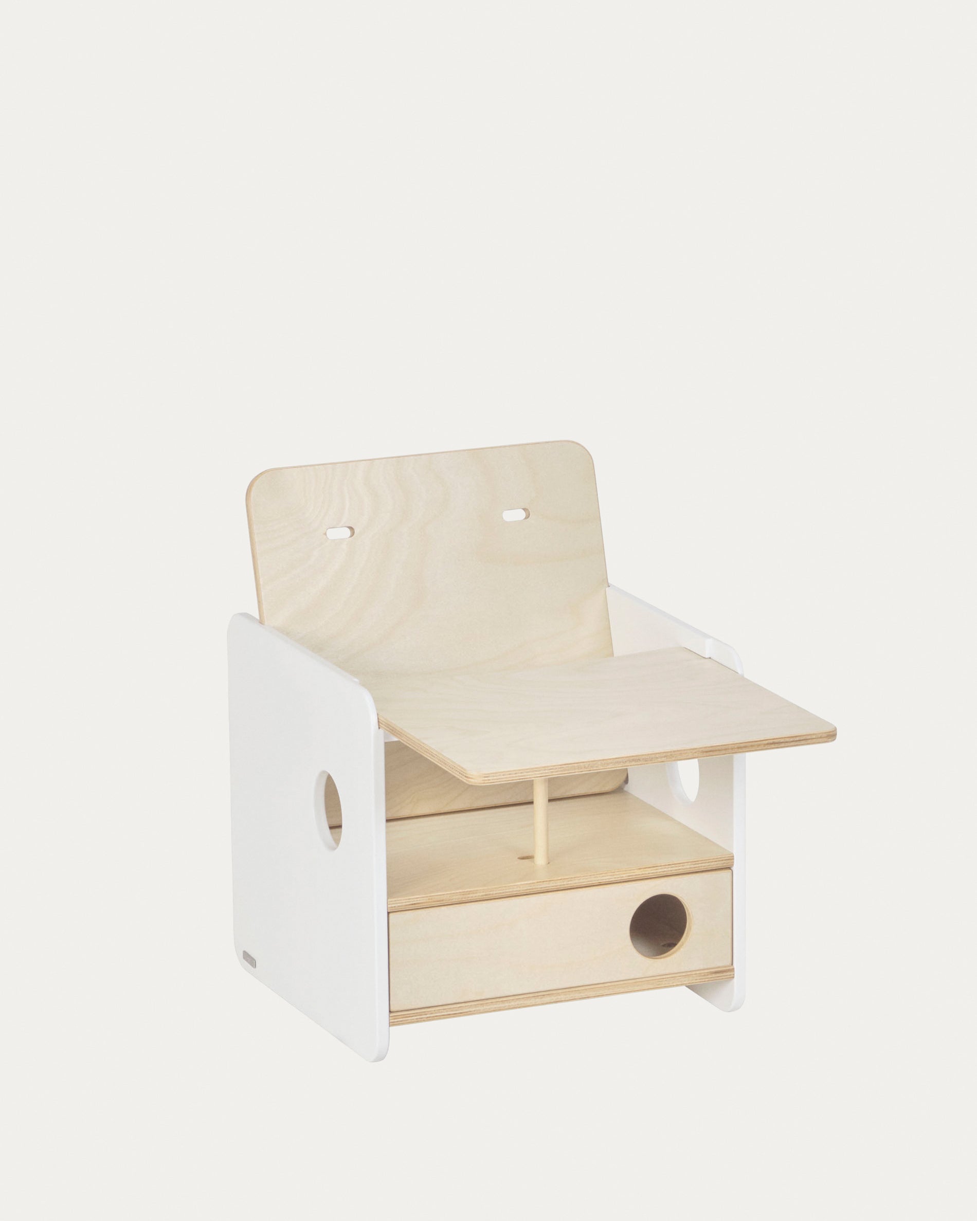 Tray for the Nuun evolutive chair in birch veneer - Product View