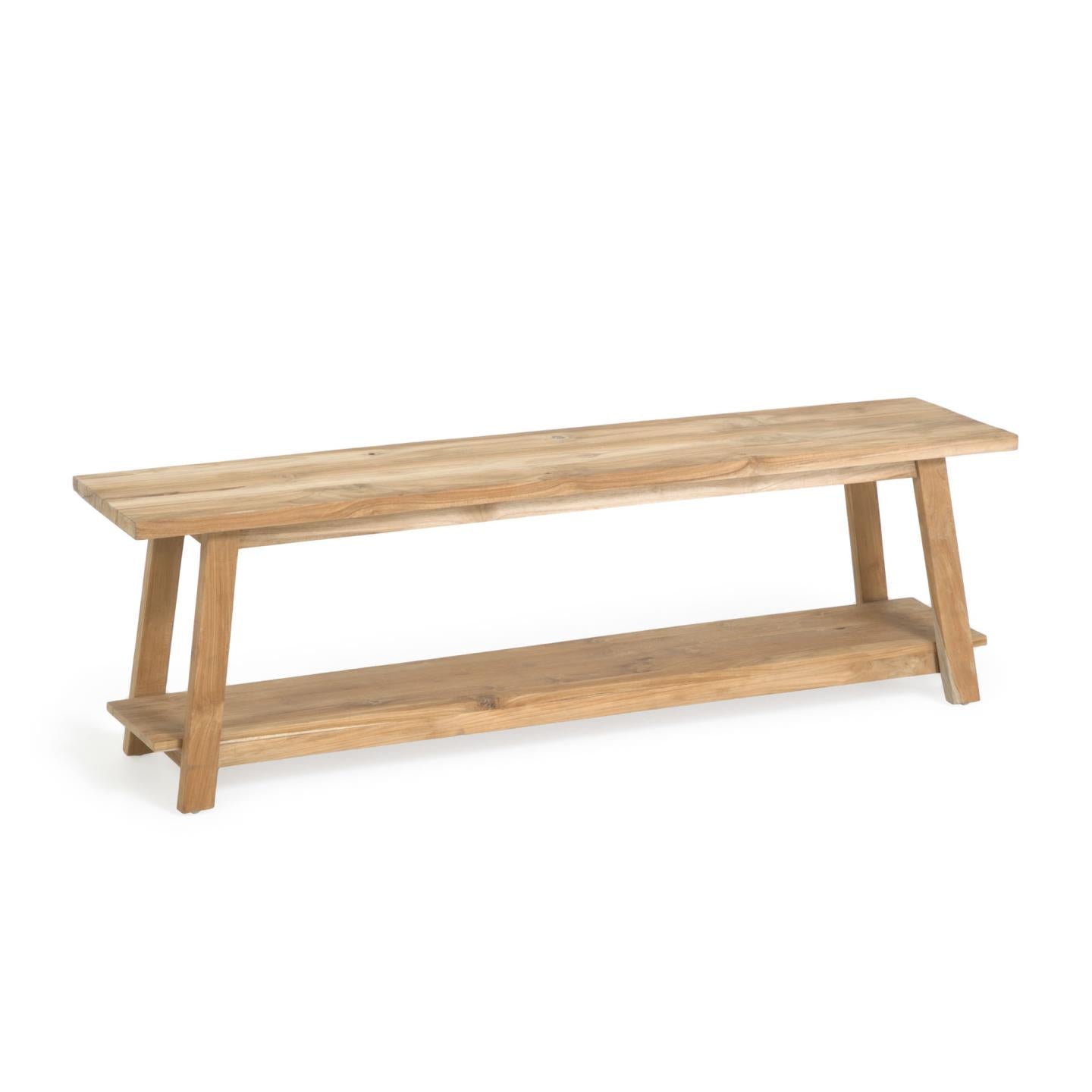 Safara solid recycled teak bench 150 cm - Product Image