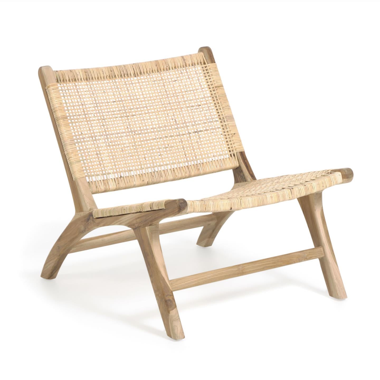 Beida solid teak armchair - Product Image