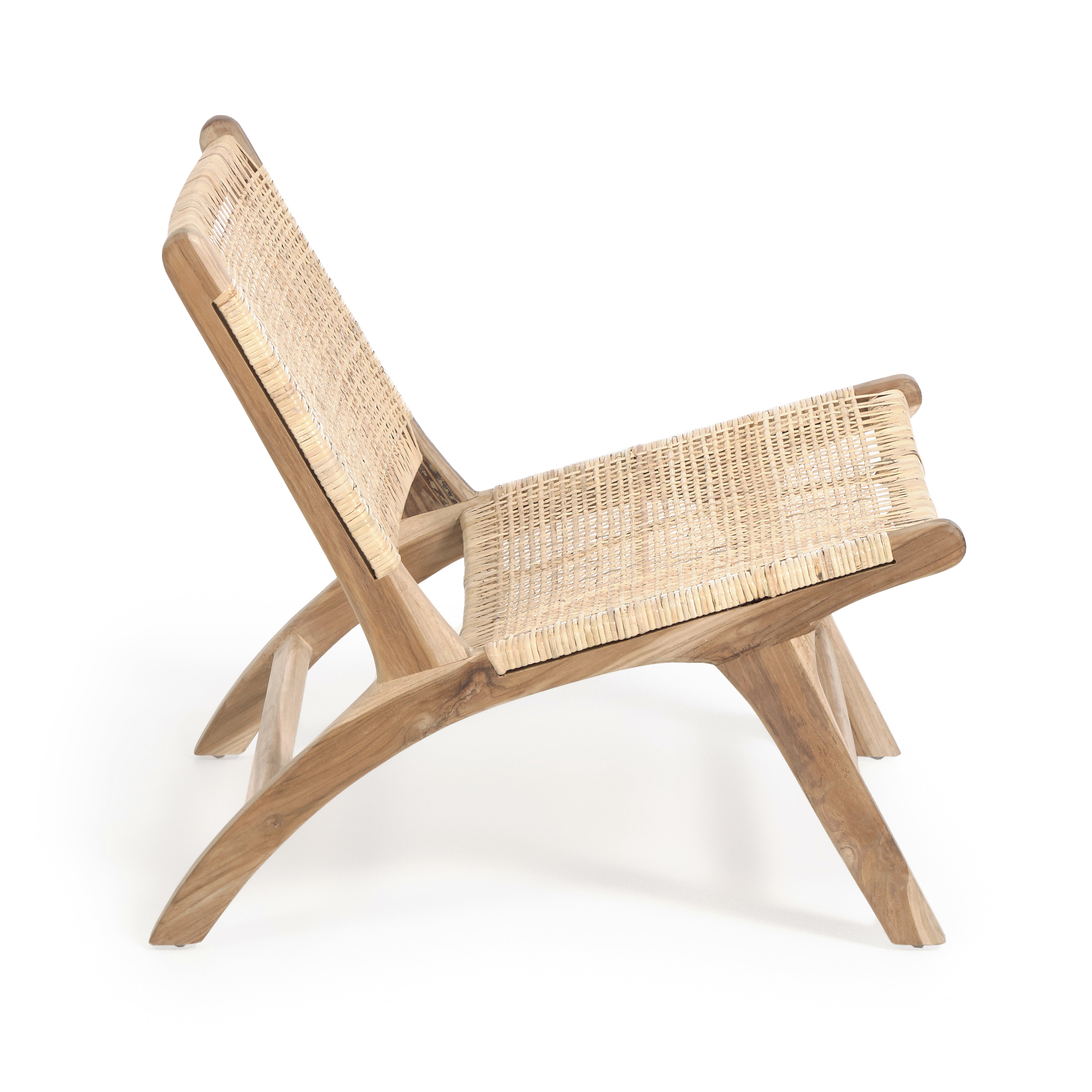 Beida solid teak armchair - Product Image