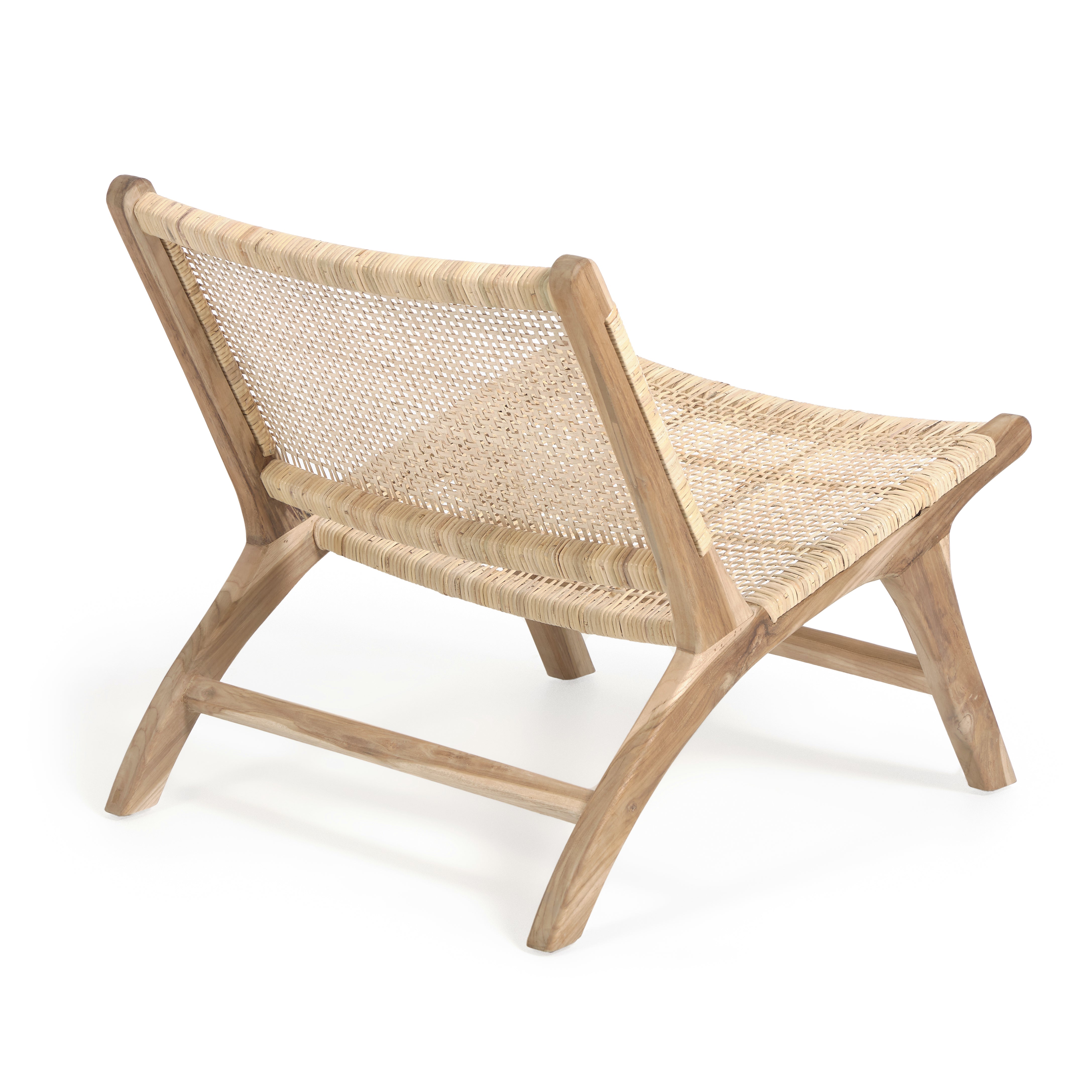 Beida solid teak armchair - Product Image
