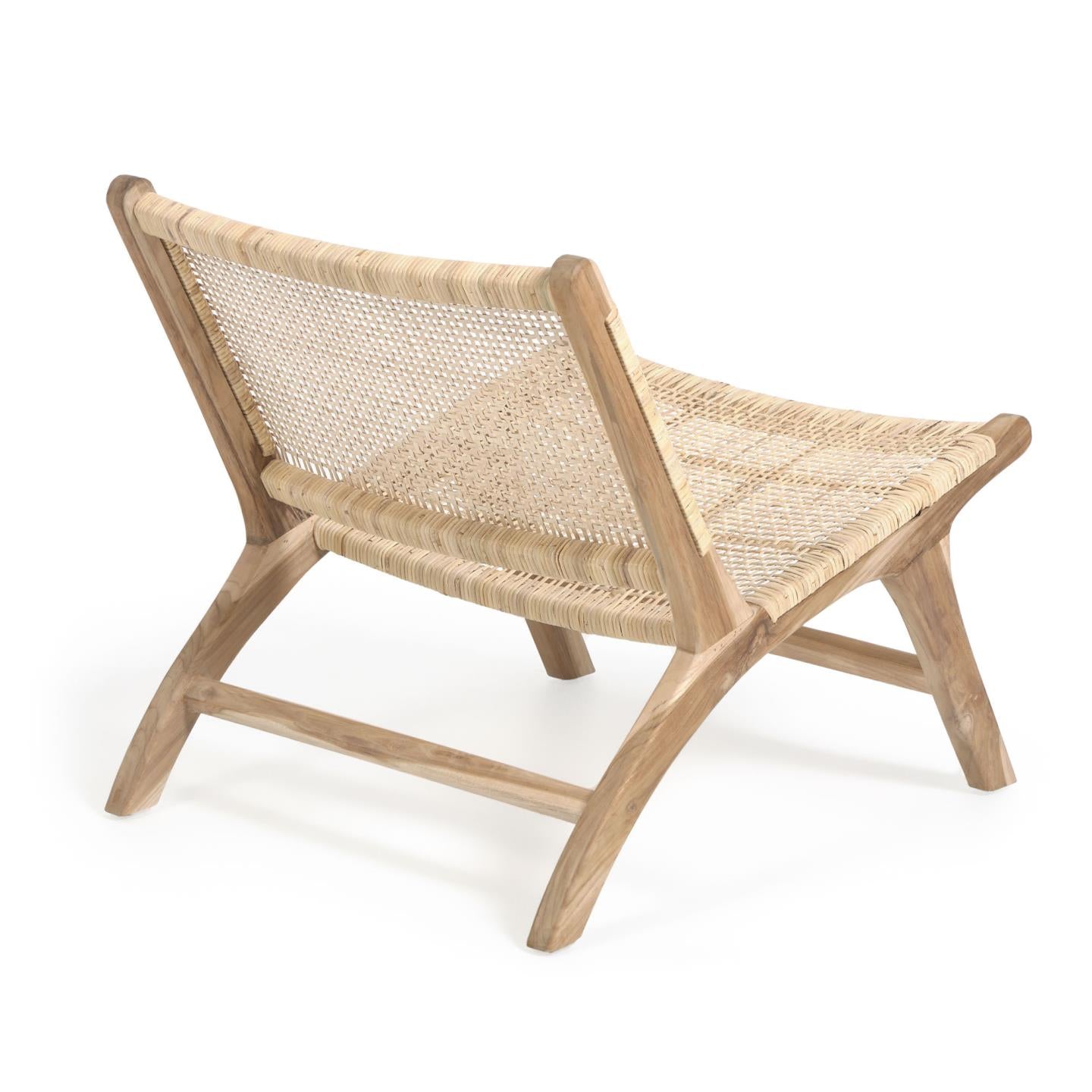 Beida solid teak armchair - Product Image