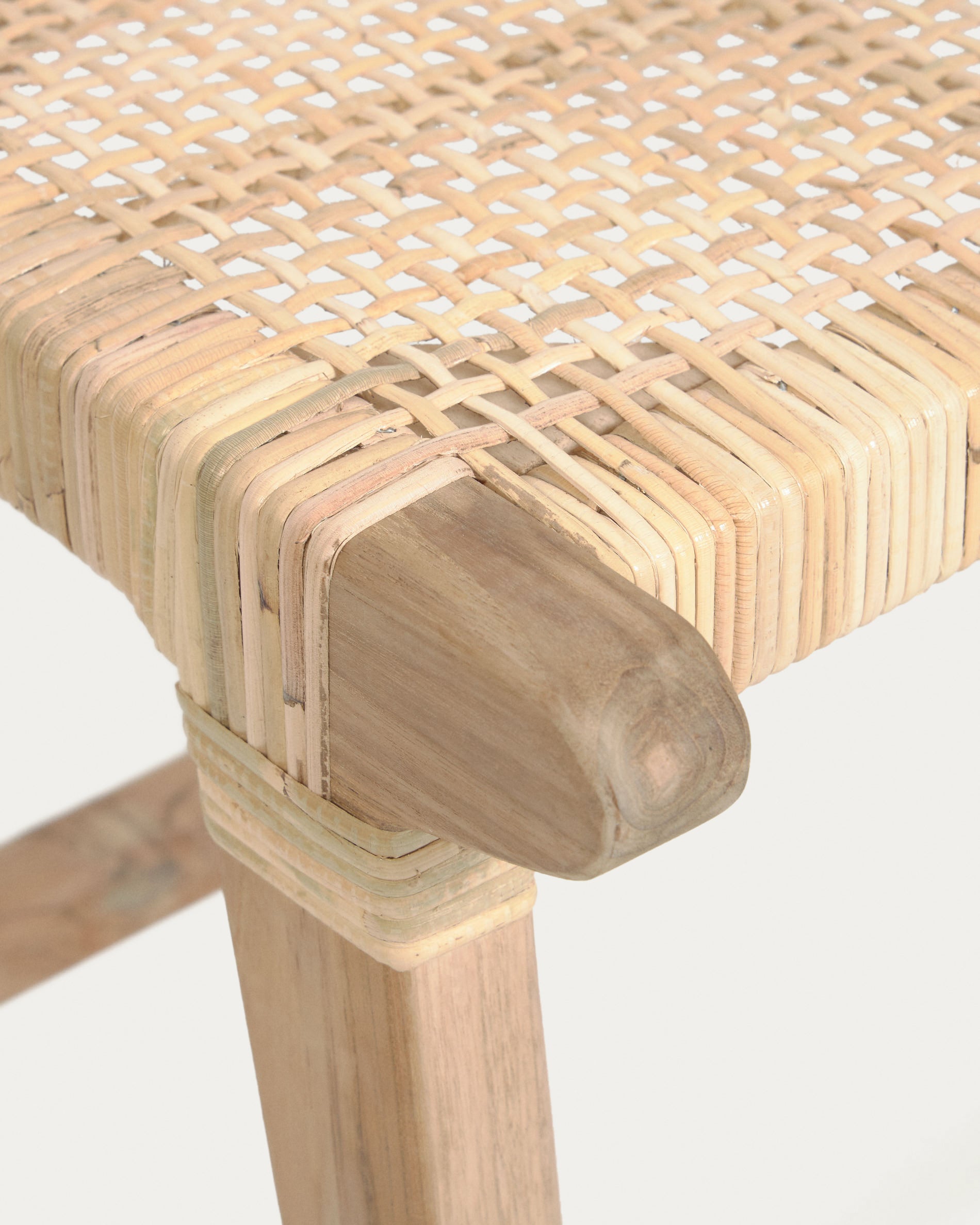 Beida solid teak bench 120 cm - Detail