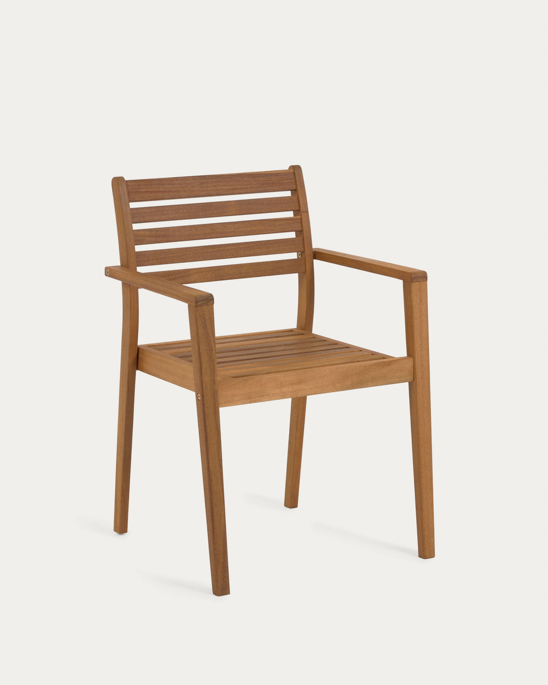 Hanzel stackable solid acacia wood garden chair FSC 100% - Product View