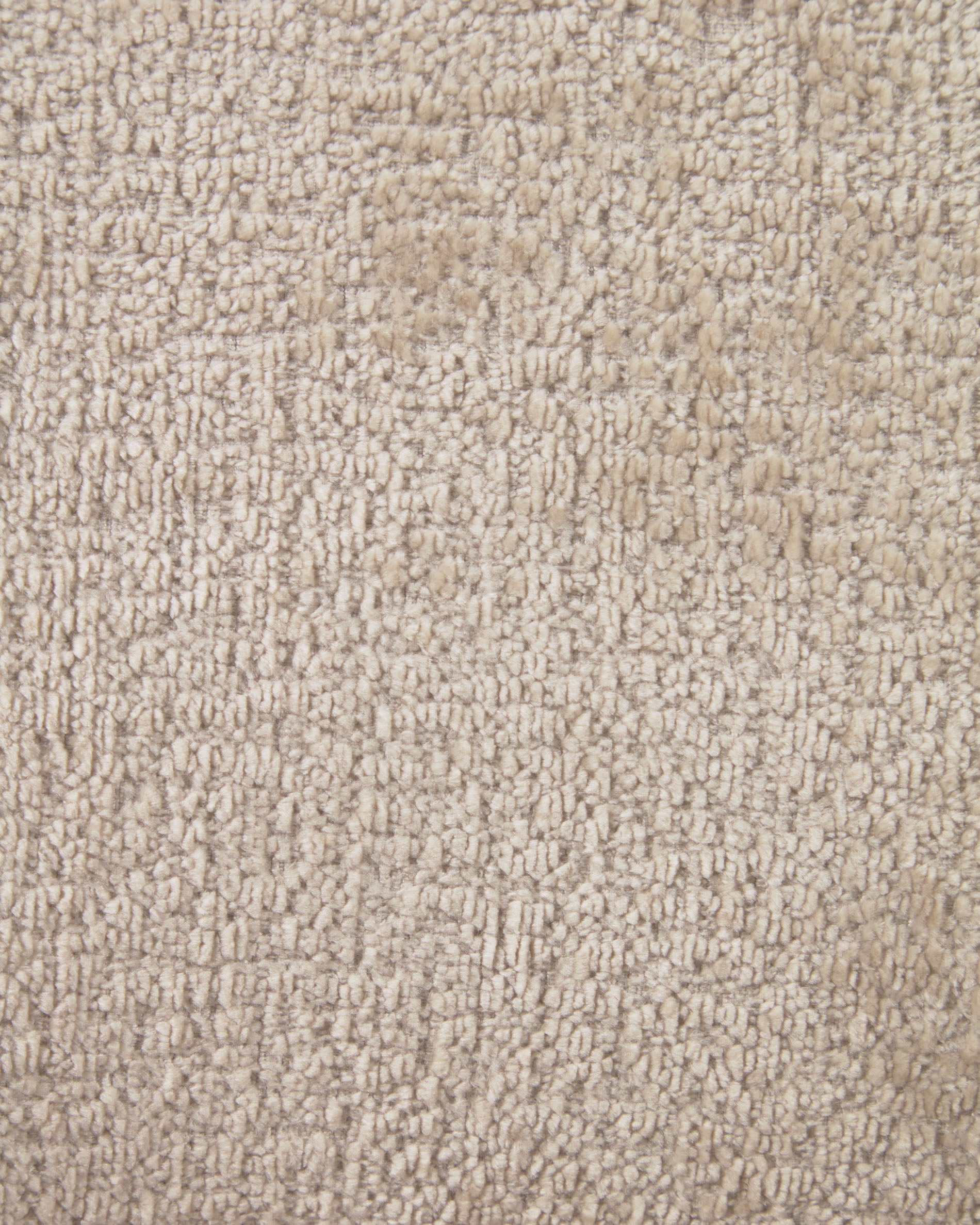 Beige chenille Mael chair with steel legs with black finish FSC 100% - Detail