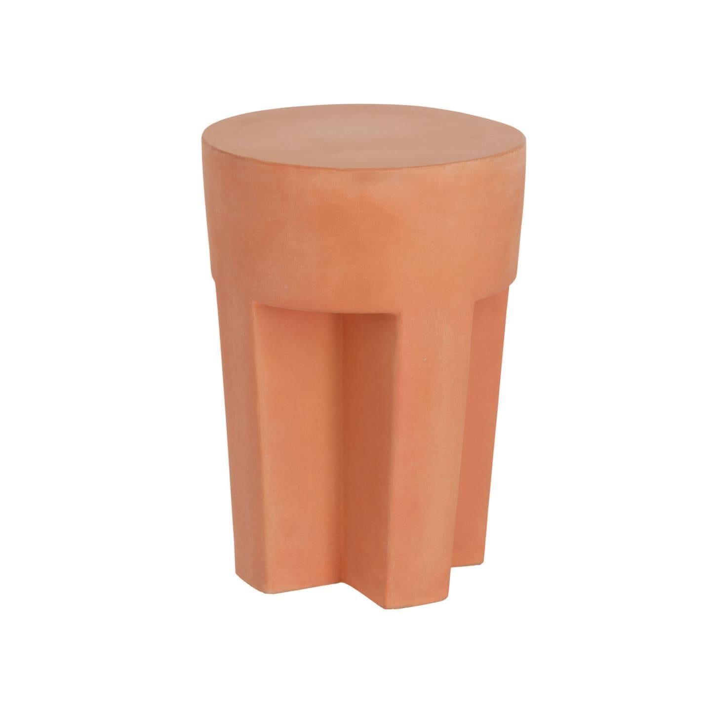 Vilena round outdoor terracotta side table, Ø 33 cm - Product Image