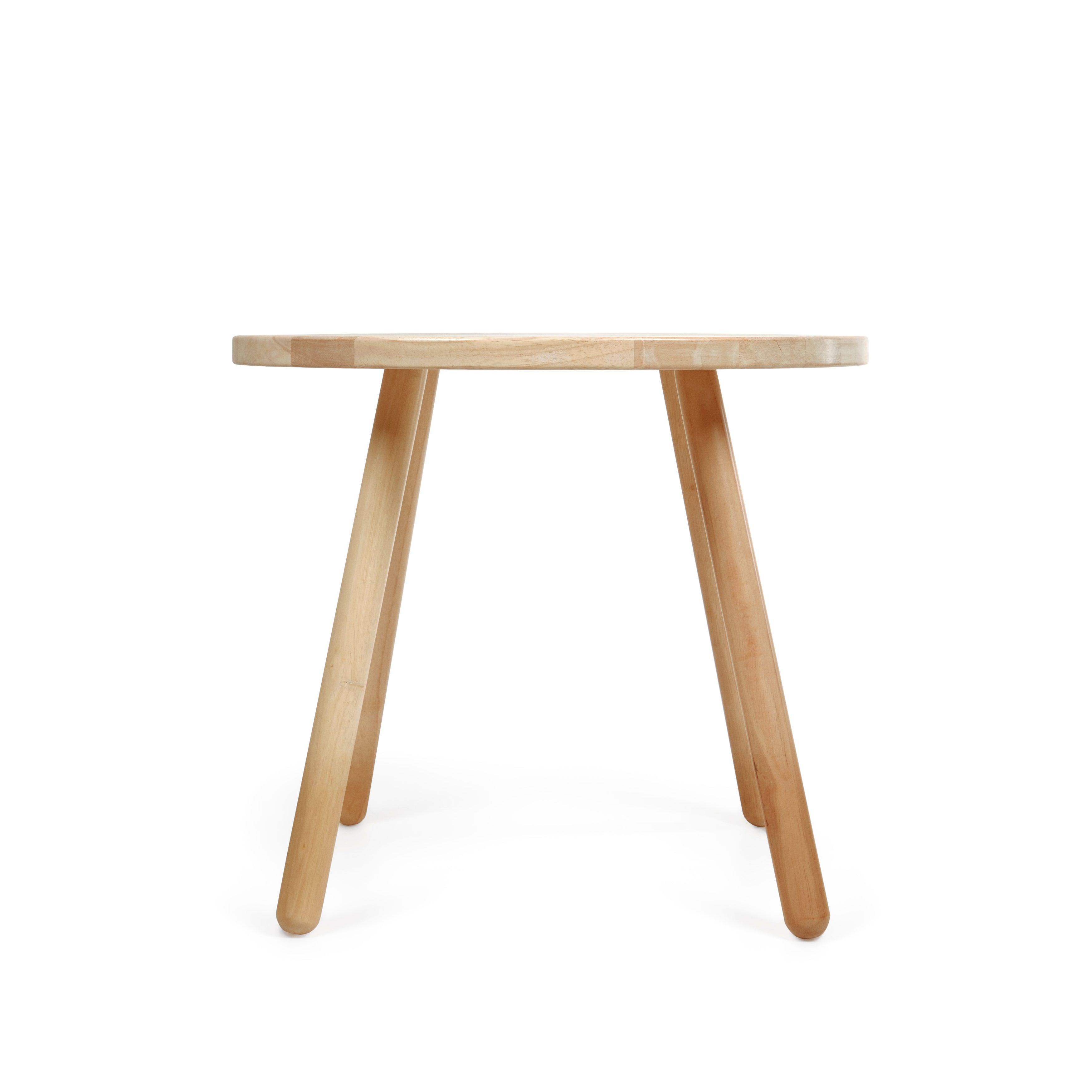 Round Dilcia kids table in solid rubber wood Ø 55 cm - Product Image