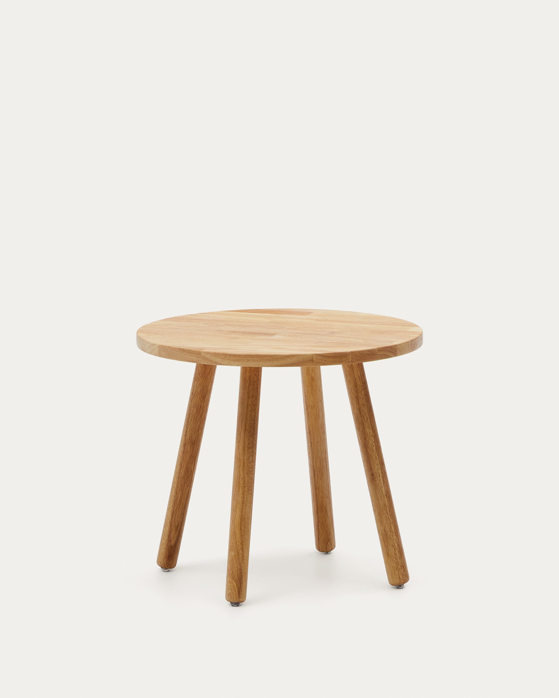 Round Dilcia kids table in solid rubber wood Ø 55 cm - Product View