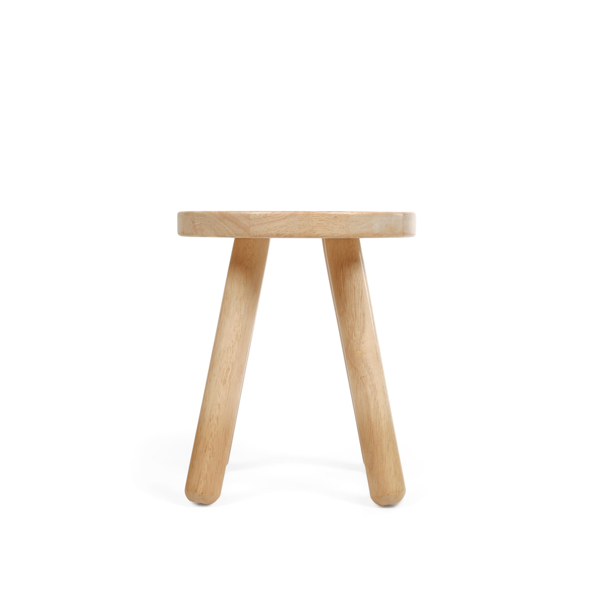 Dilcia kids stool in solid rubber wood 31 cm high - Product Image