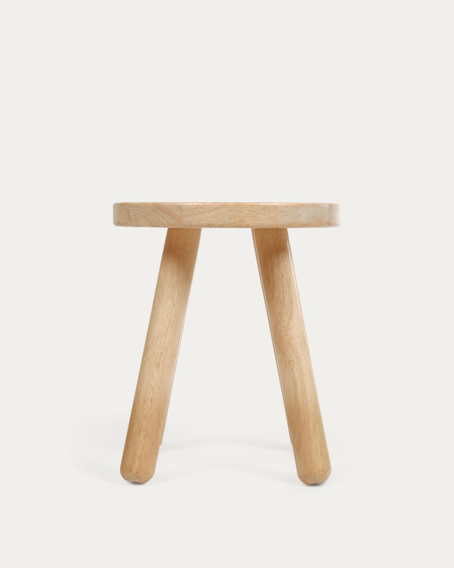 Dilcia kids stool in solid rubber wood 31 cm high - Product View