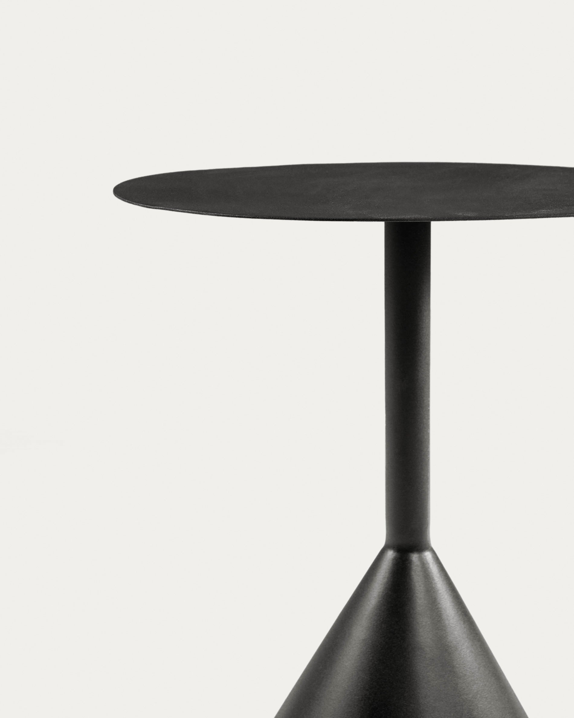 Yinan side table Ø 48 cm black - Detail
