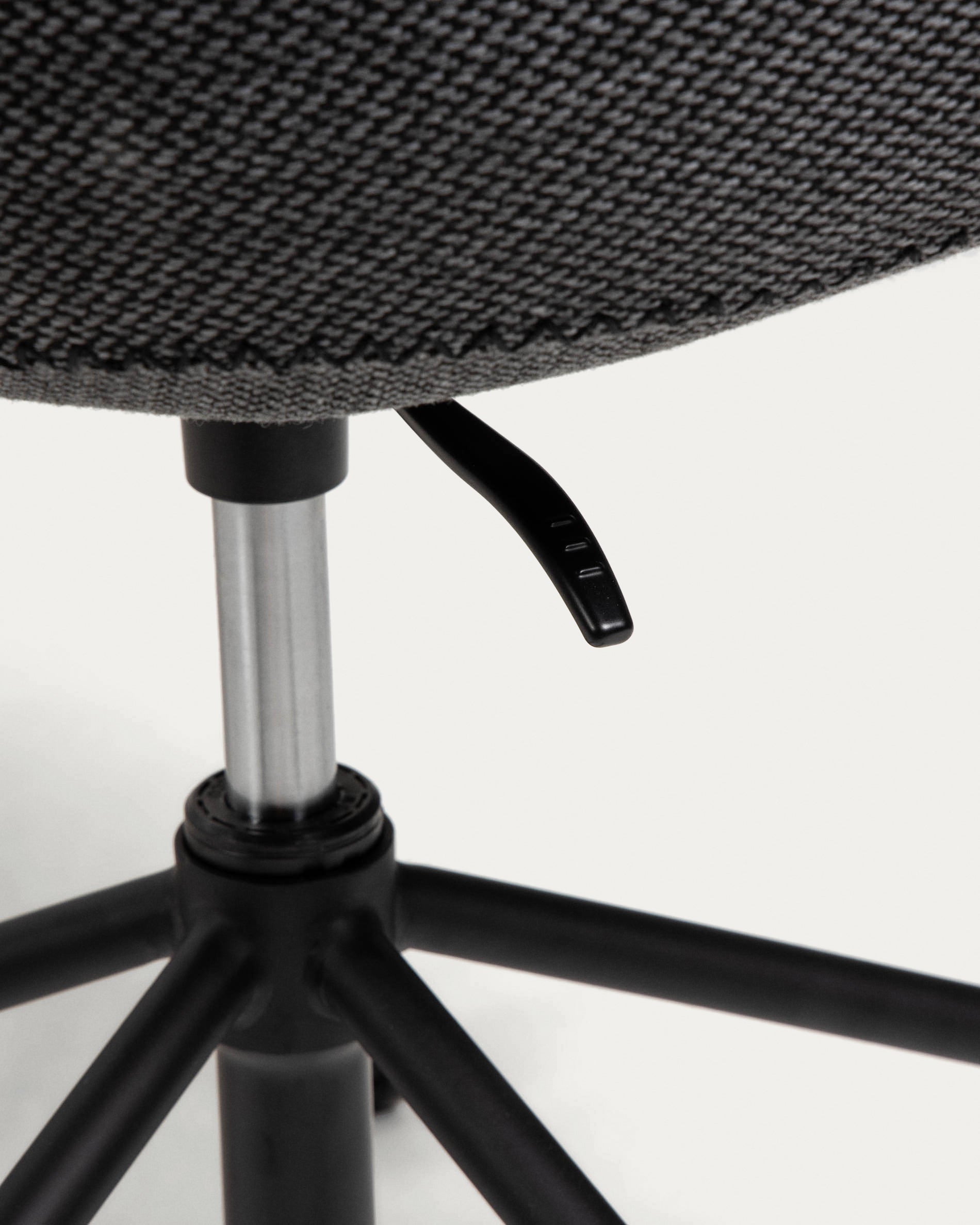 Yvette dark grey office chair - Detail
