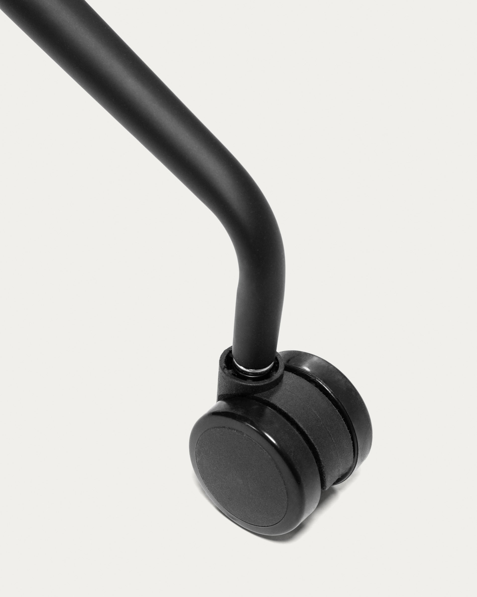 Yvette dark grey office chair - Detail