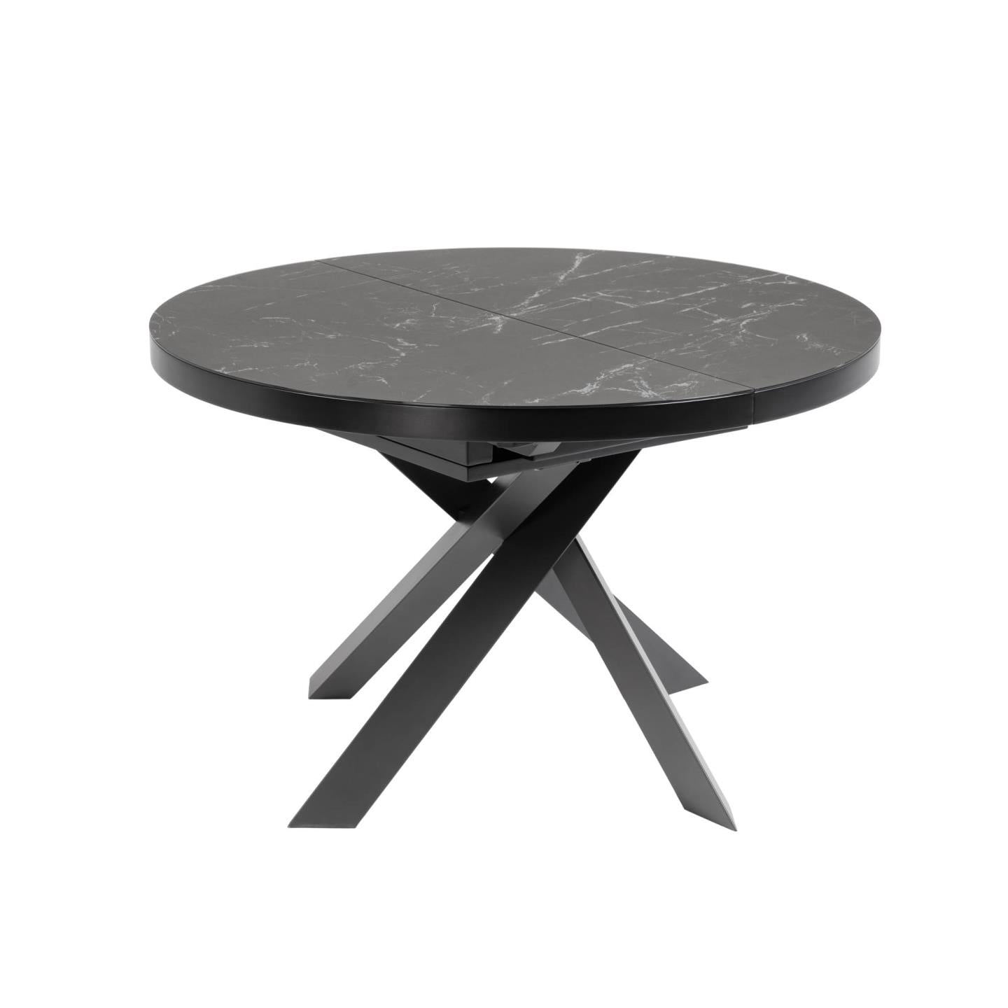 Vashti extendable table Ø 120 (160) cm porcelain - Product Image