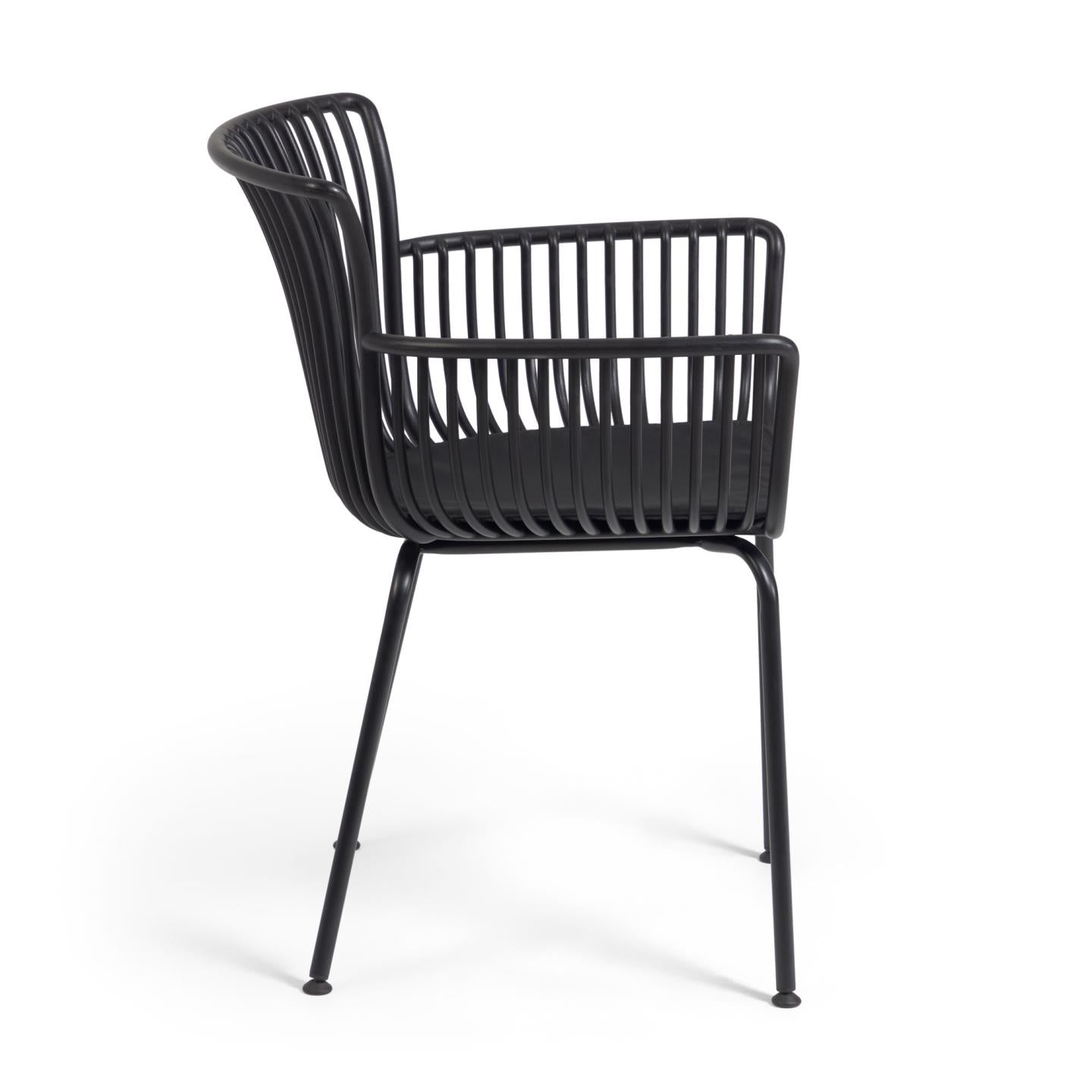 Surpika outdoor chair in black - Product Image