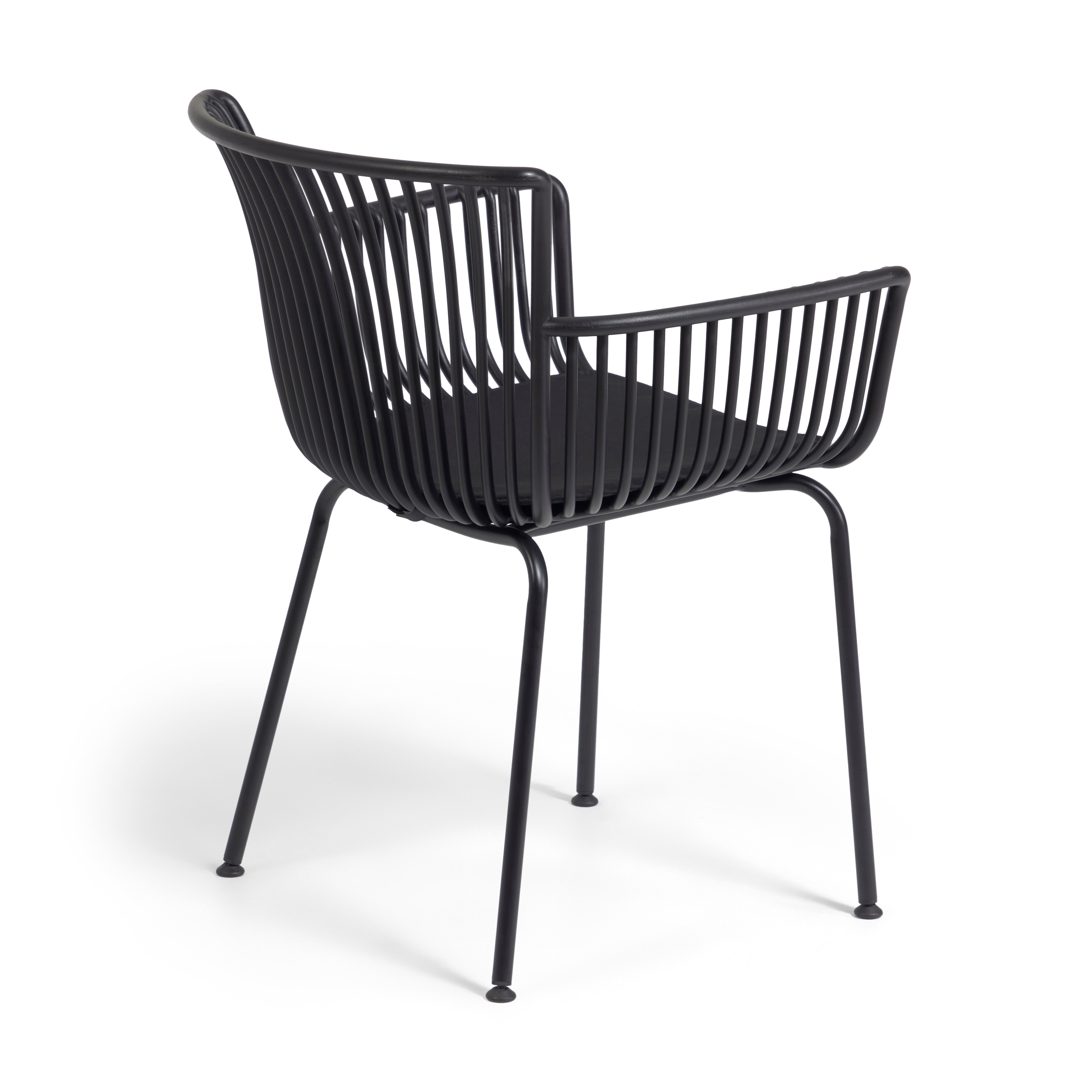 Surpika outdoor chair in black - Product Image