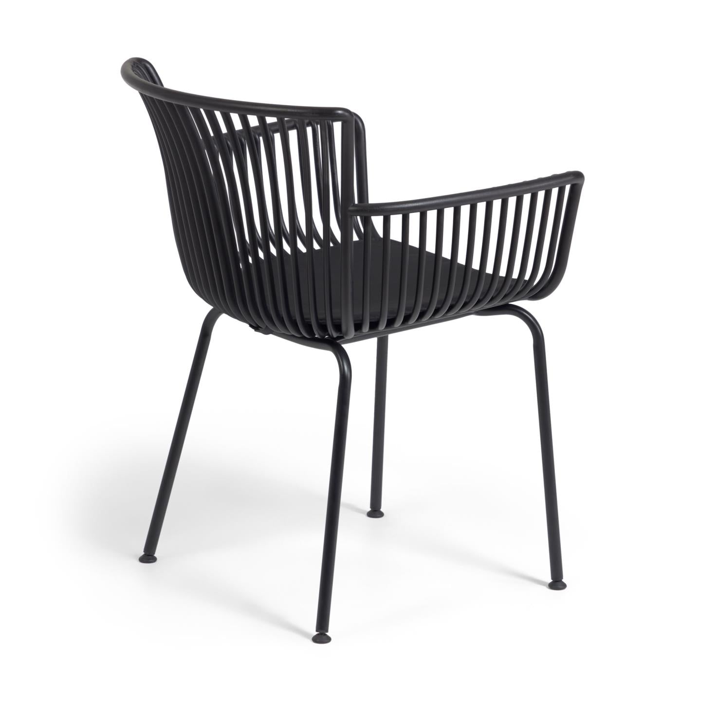 Surpika outdoor chair in black - Product Image
