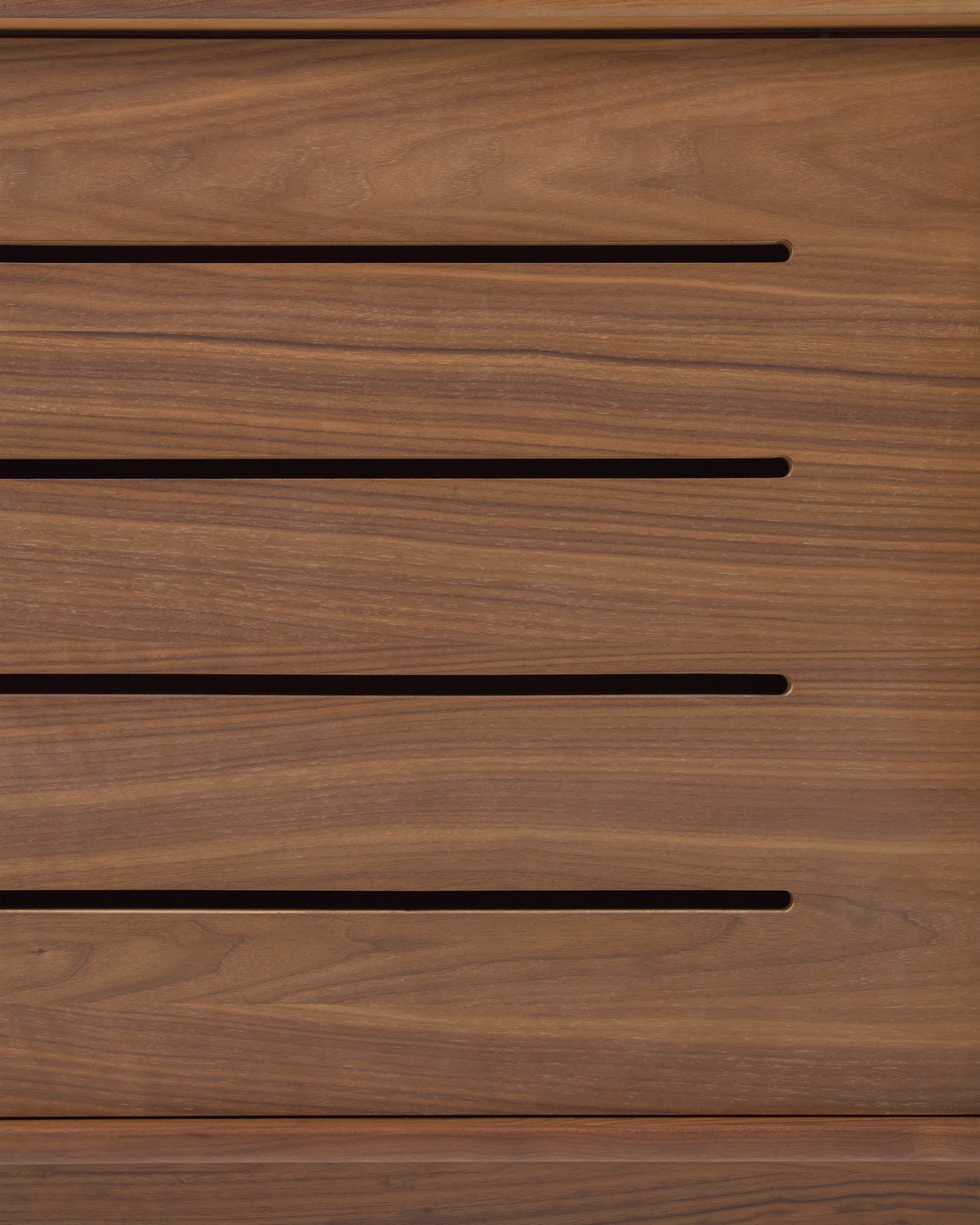 Carolin in veneered walnut shelf unit 130 x 169 cm - Detail
