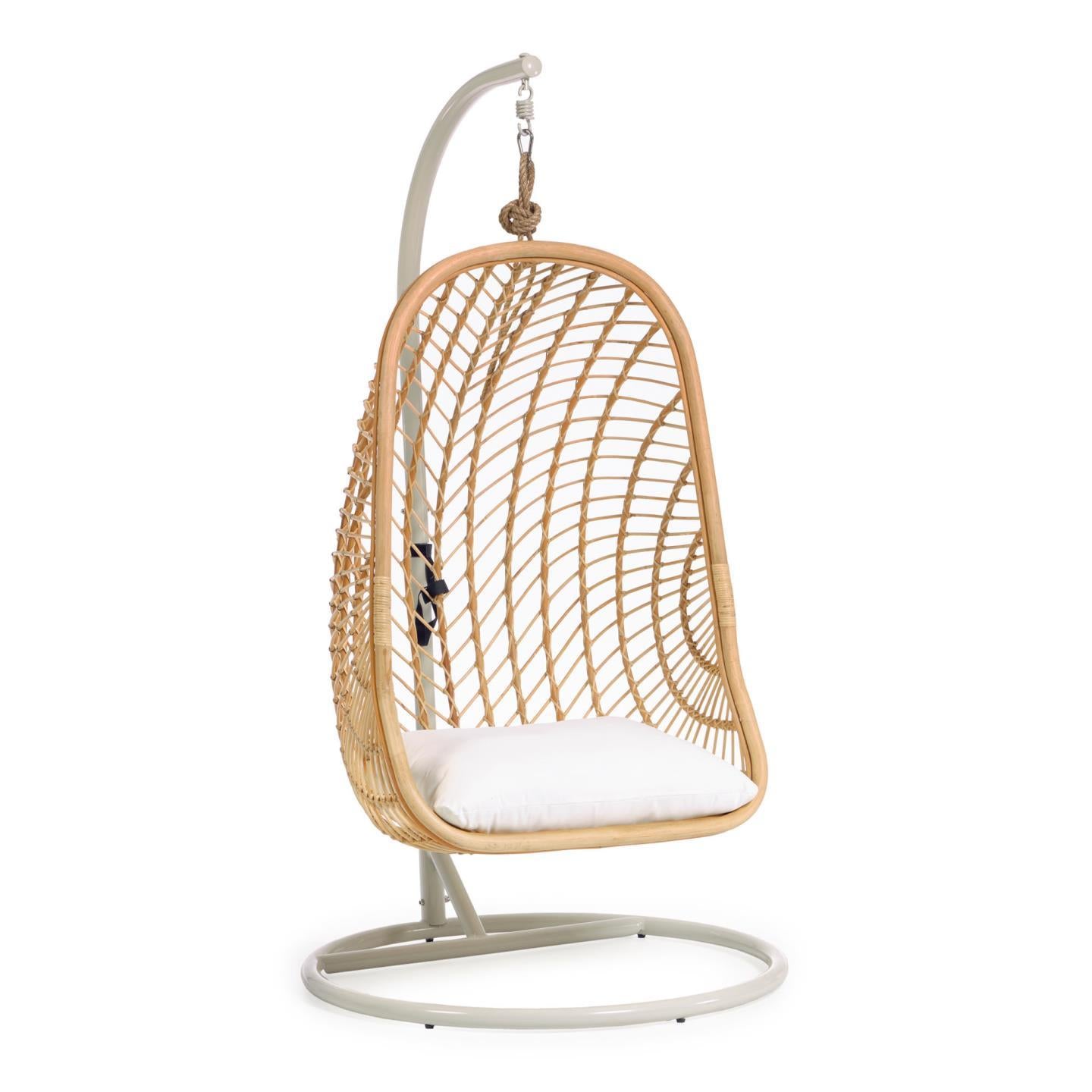 Ekaterina hanging chair with base - Product Image