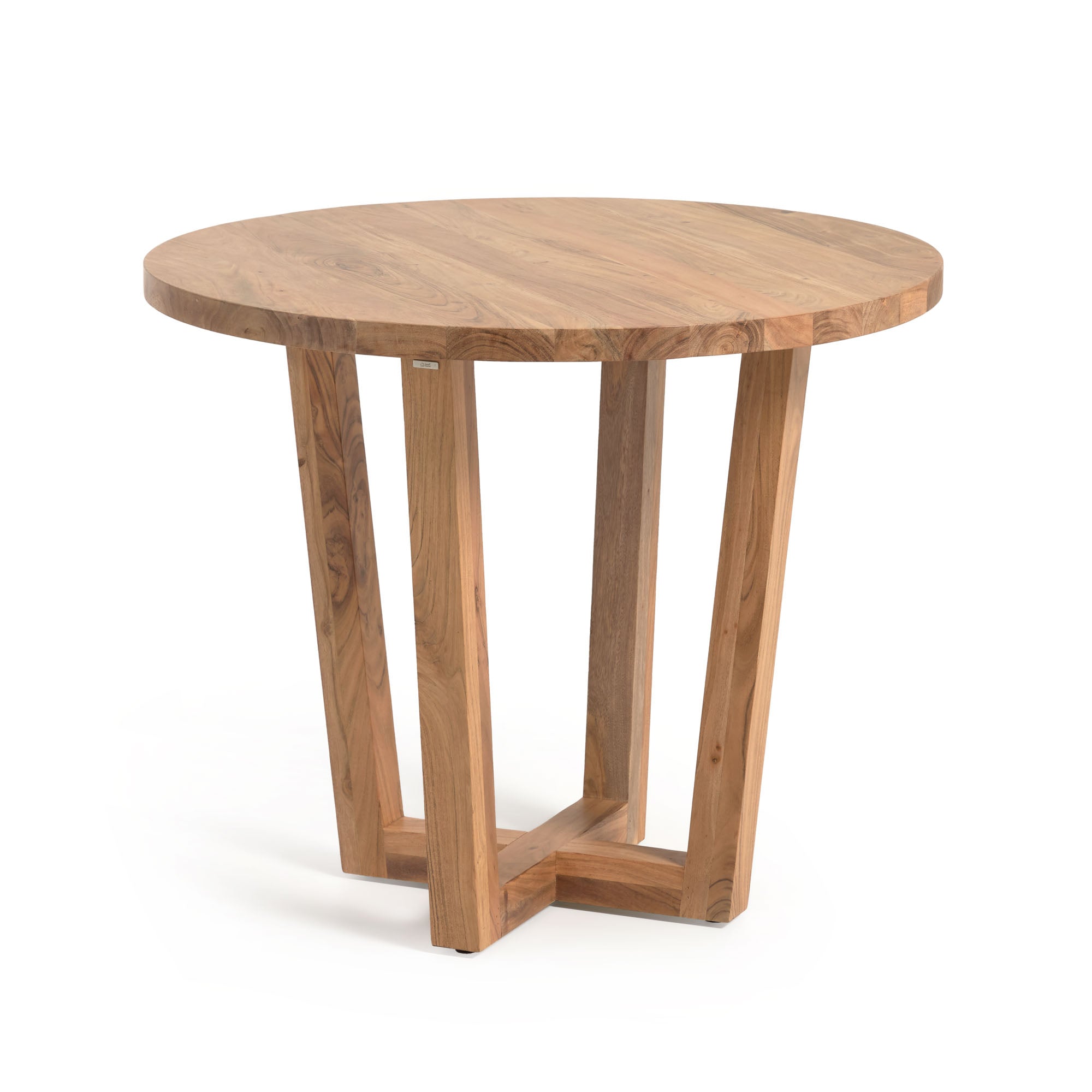 Nahla round table made from solid acacia wood with natural finish Ø 90 cm - Product Image