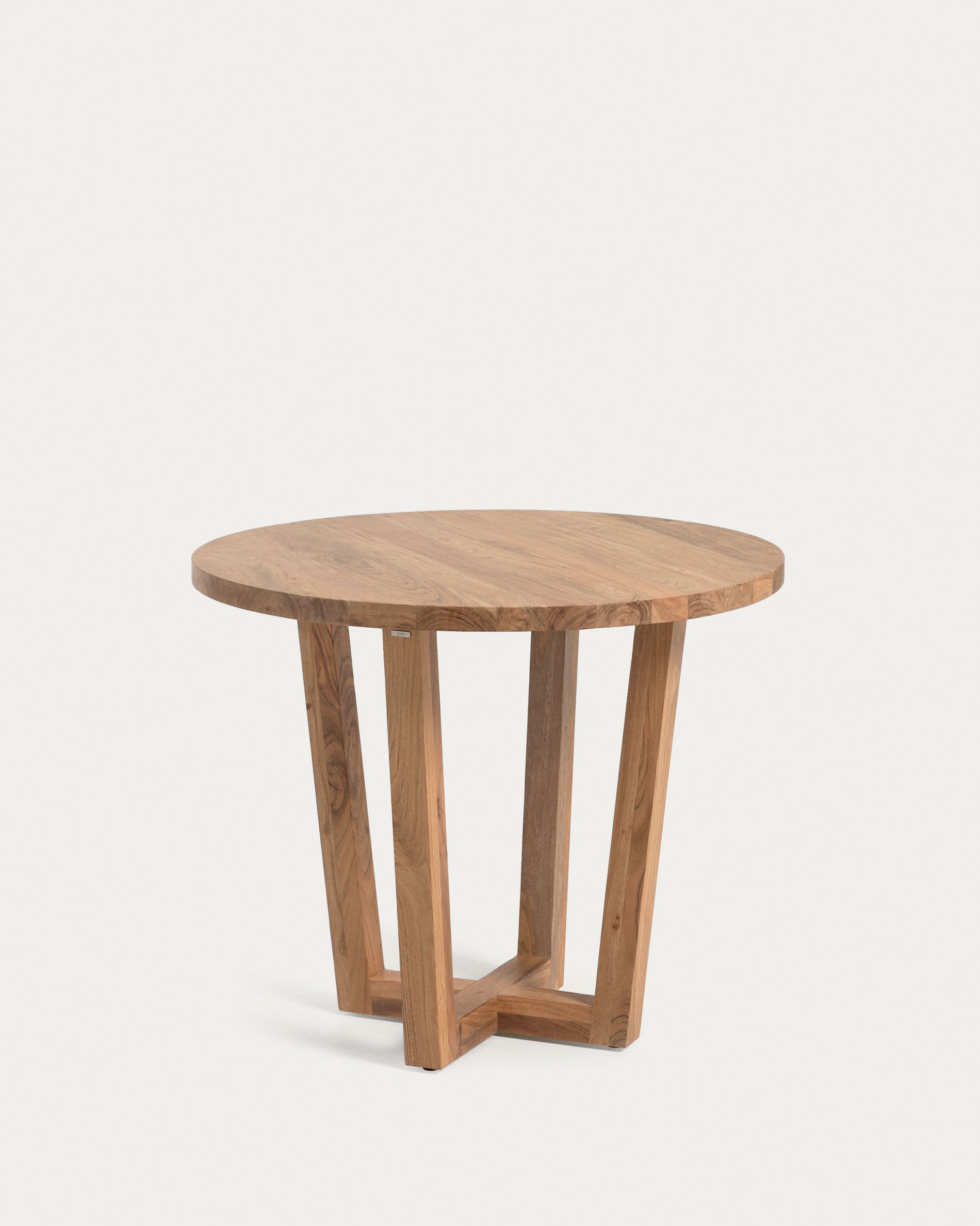 Nahla round table made from solid acacia wood with natural finish Ø 90 cm - Product View