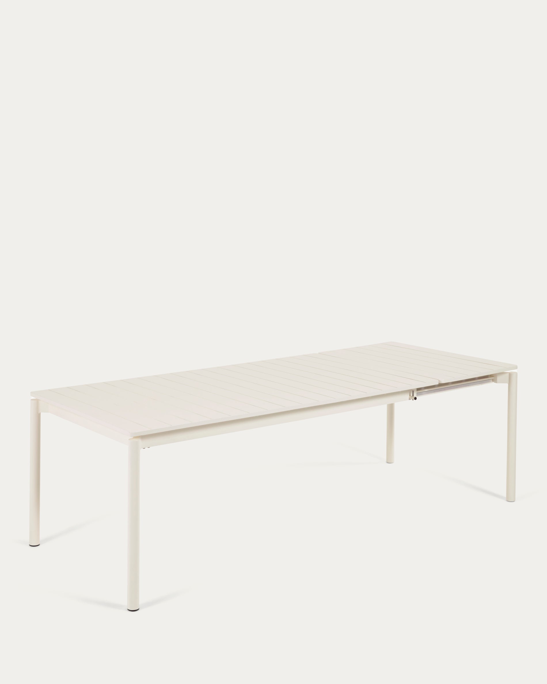 Zaltana kihúzható kültéri asztal alumíniumból nyers befejezéssel, 180 (240) x 100 cm