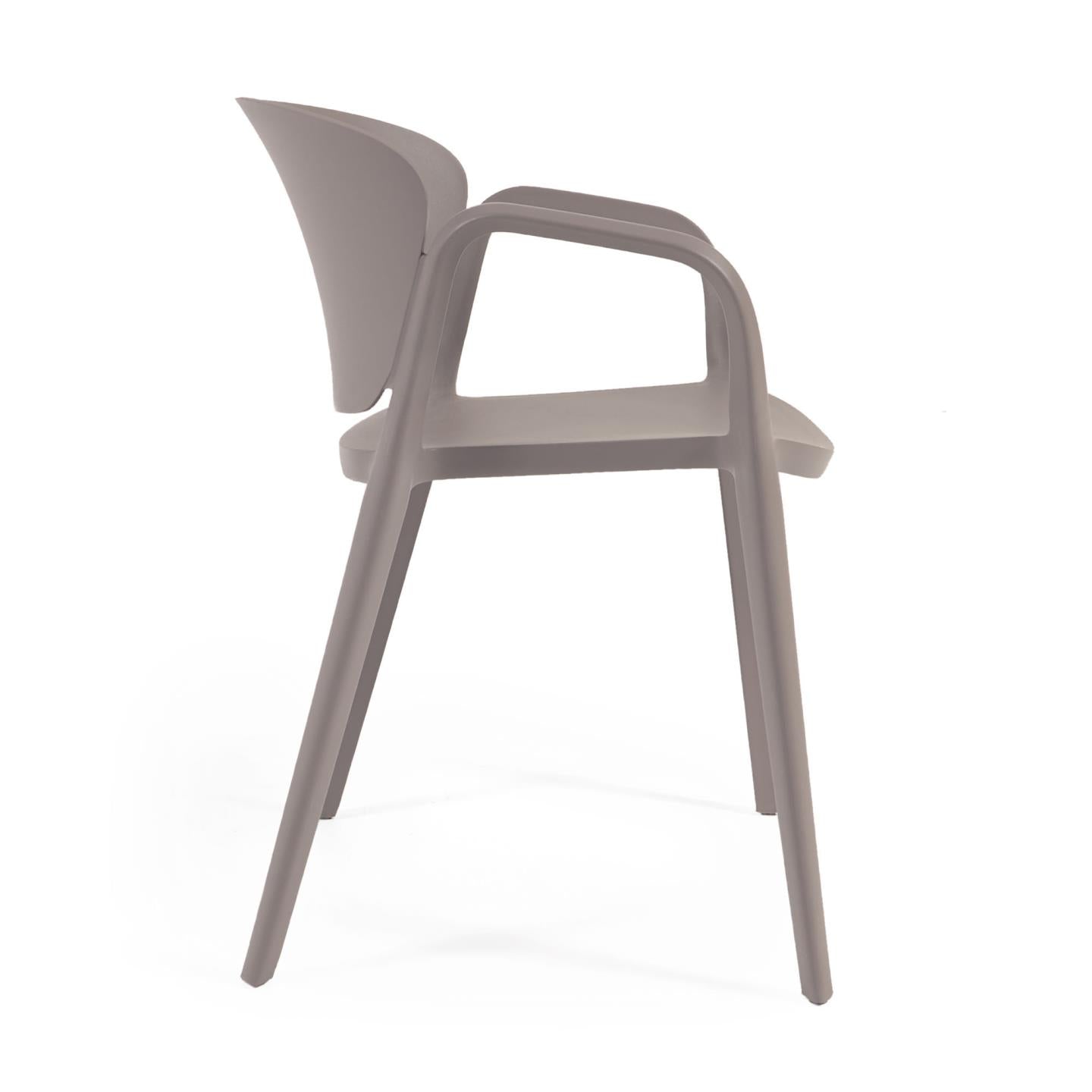 Ania stackable brown garden chair - Product Image