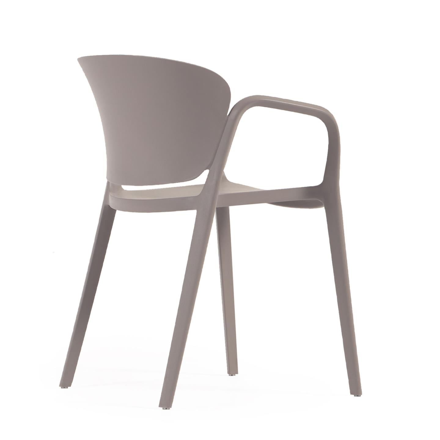 Ania stackable brown garden chair - Product Image