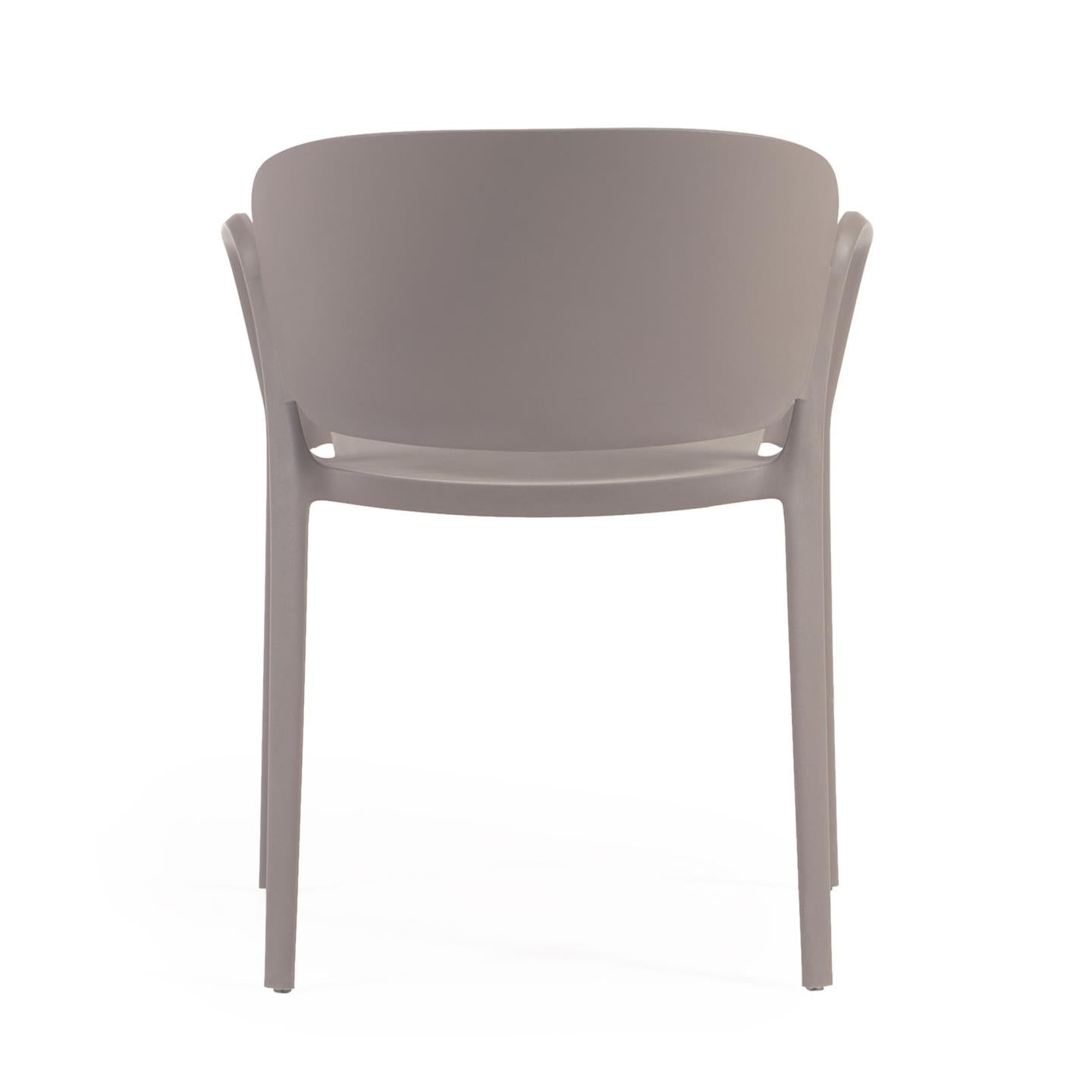 Ania stackable brown garden chair - Product Image