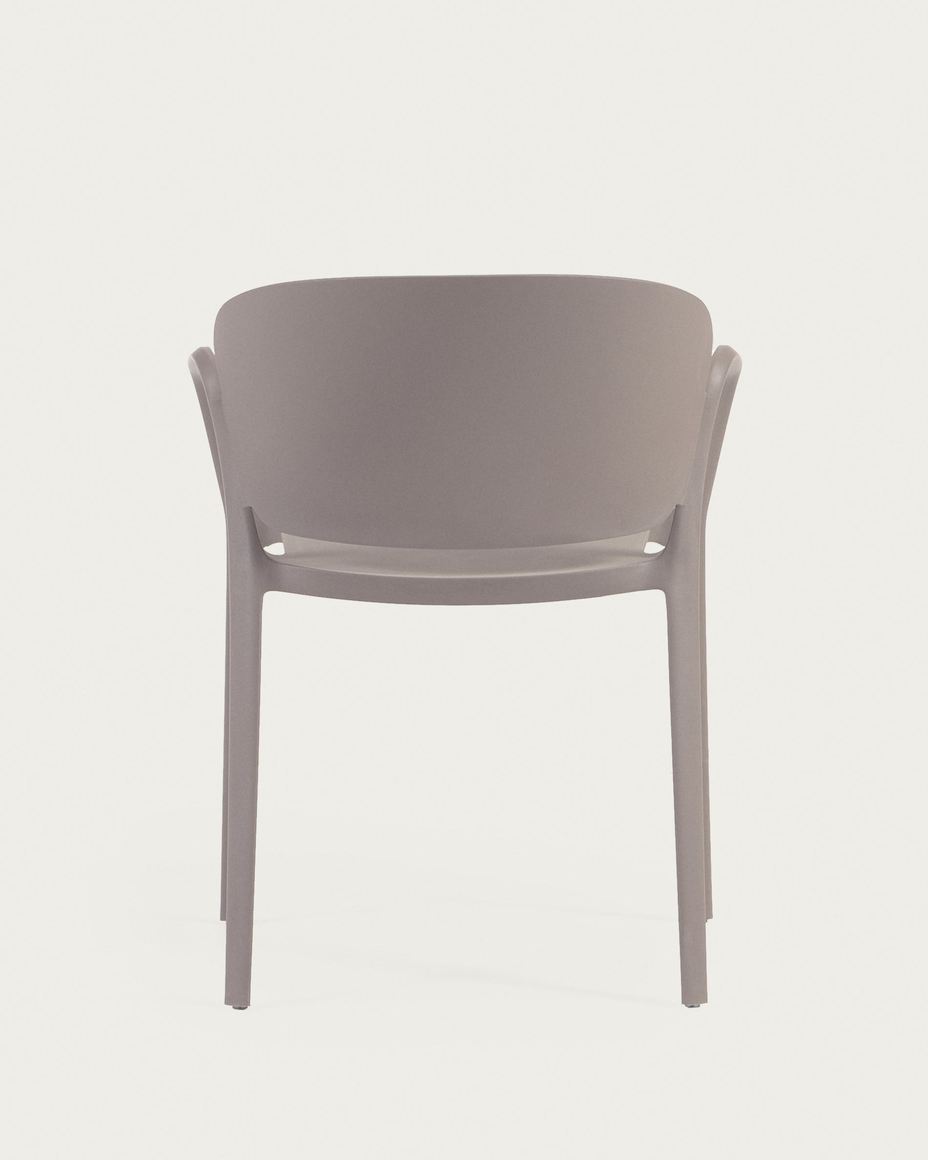 Ania stackable brown garden chair - Product View