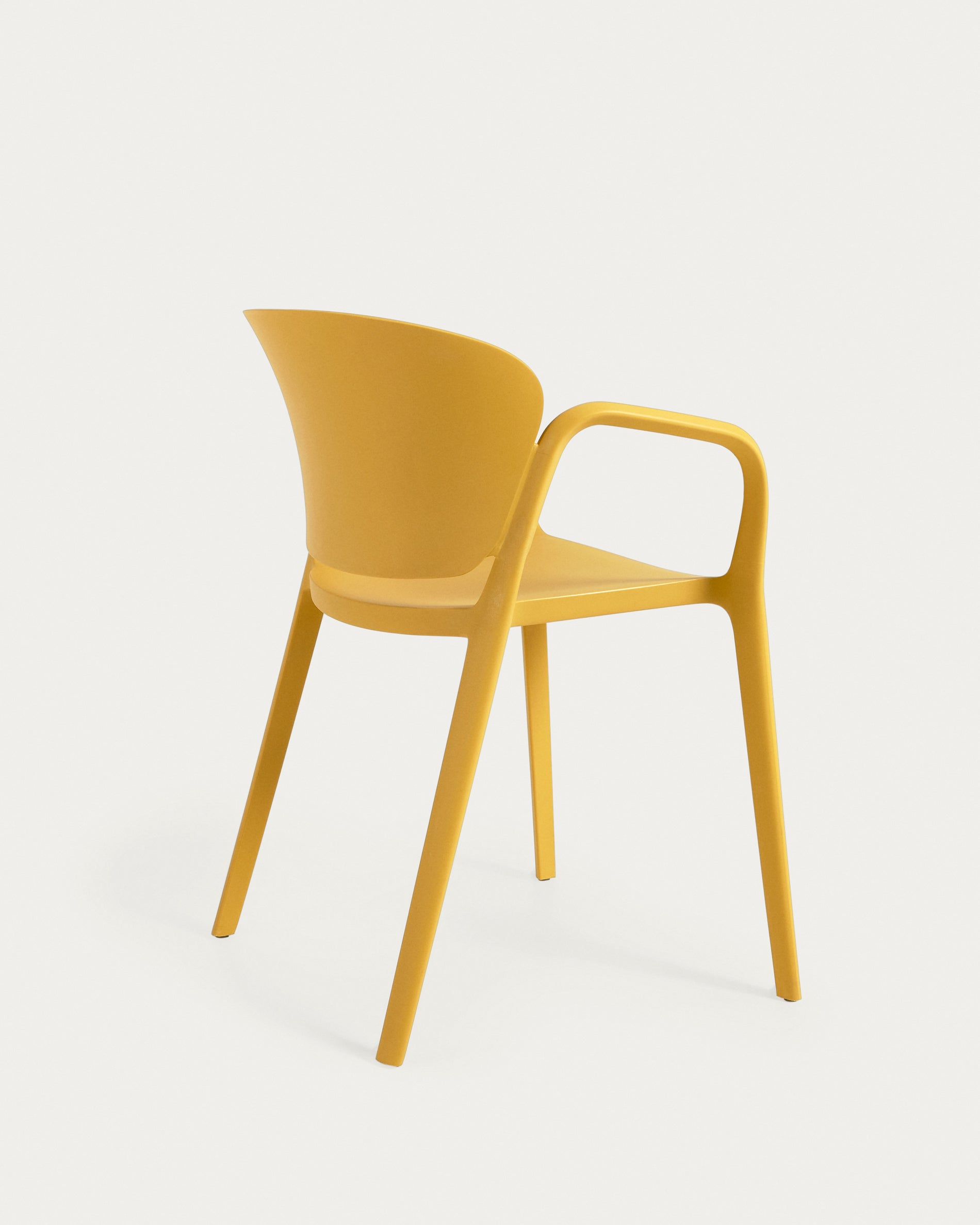 Ania stackable yellow garden chair - Product View