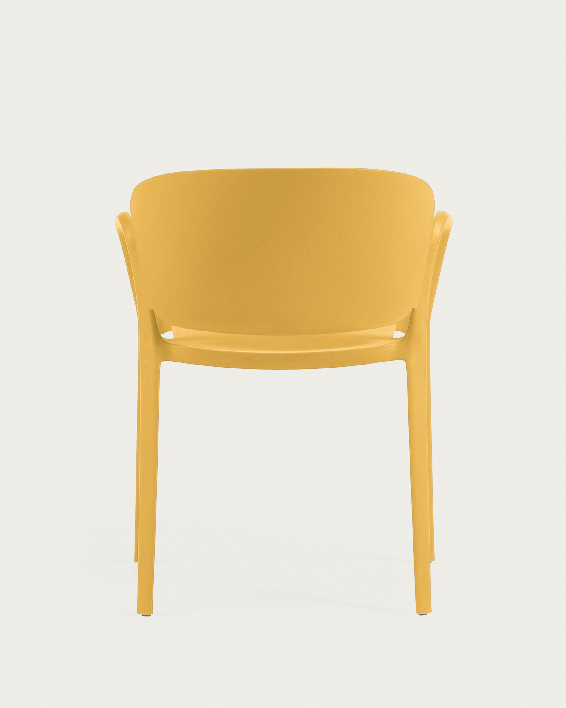 Ania stackable yellow garden chair - Product View