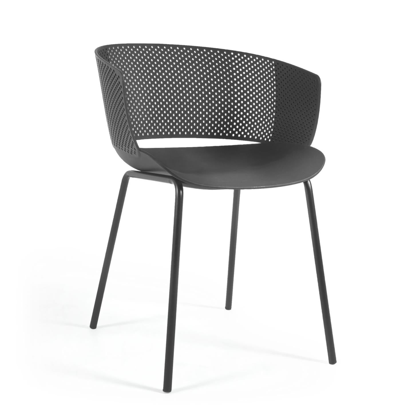 Yeray black garden chair - Product Image