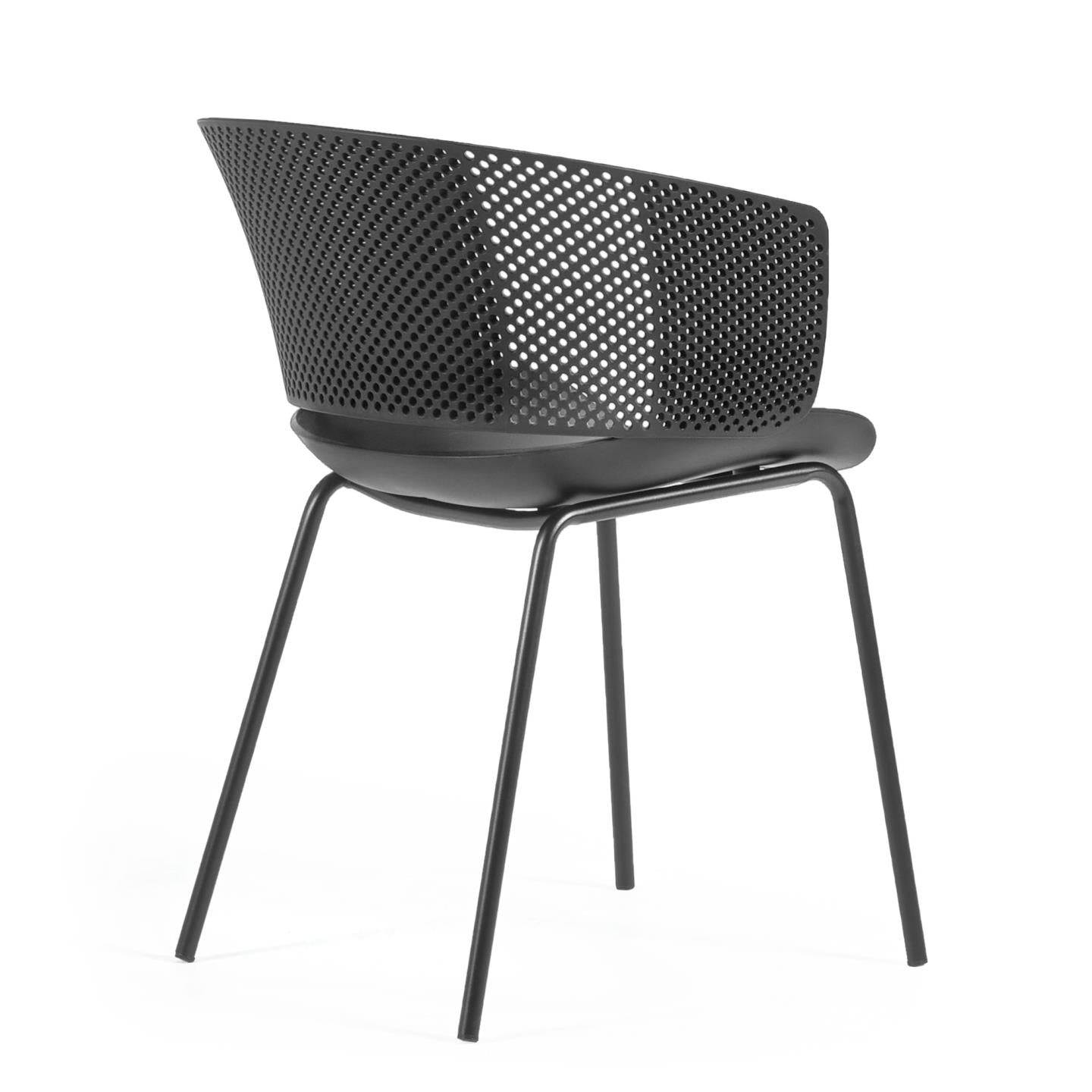 Yeray black garden chair - Product Image