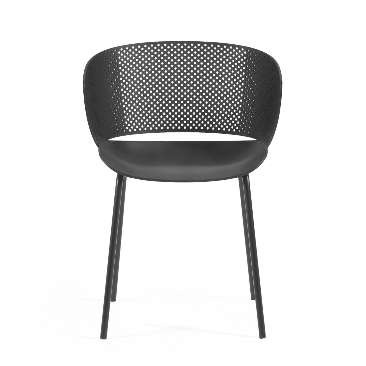 Yeray black garden chair - Product Image
