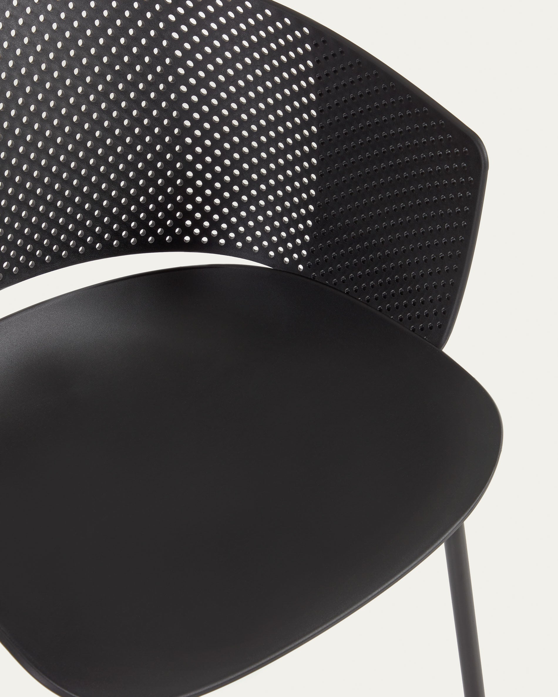 Yeray black garden chair - Detail