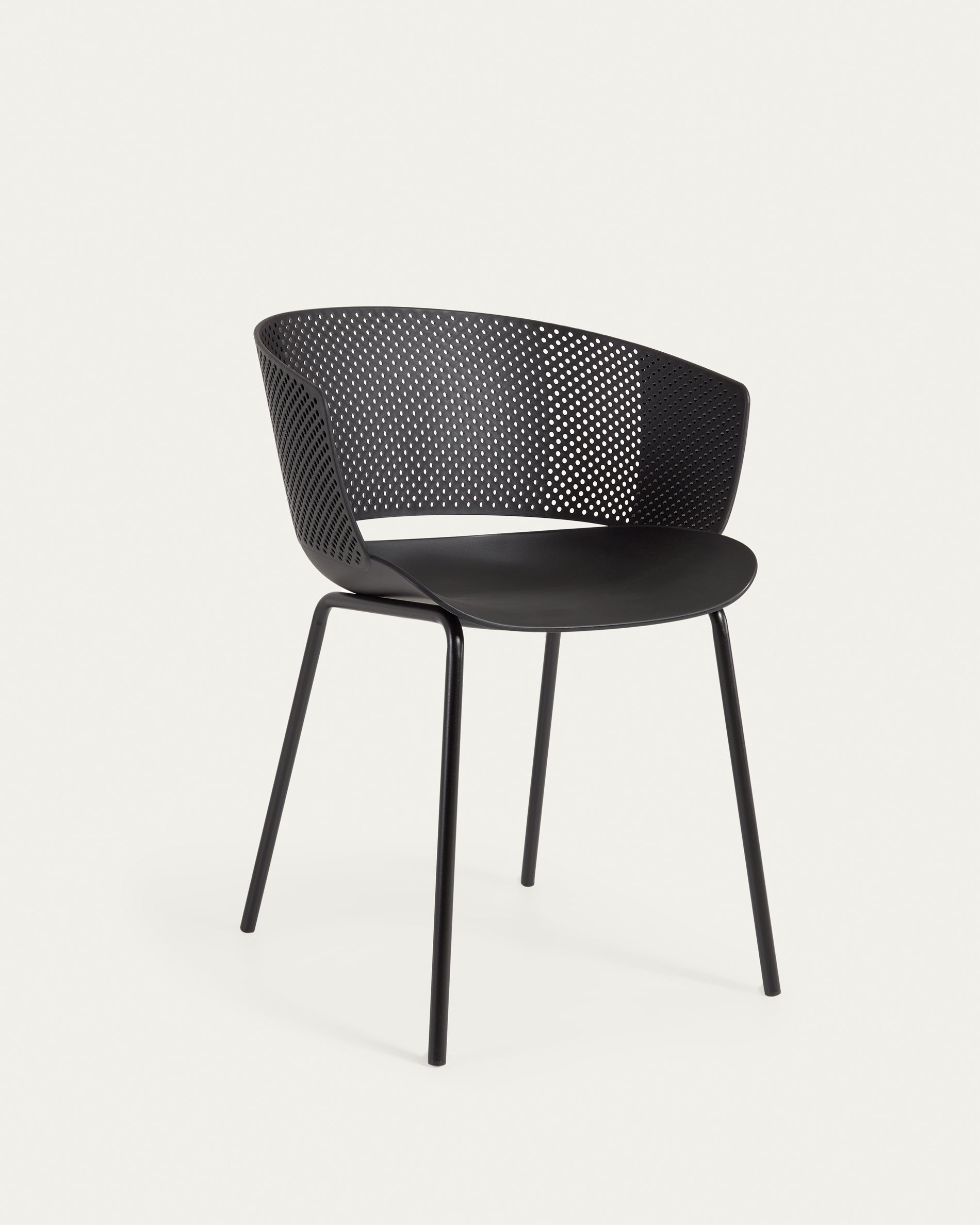 Yeray black garden chair - Product View