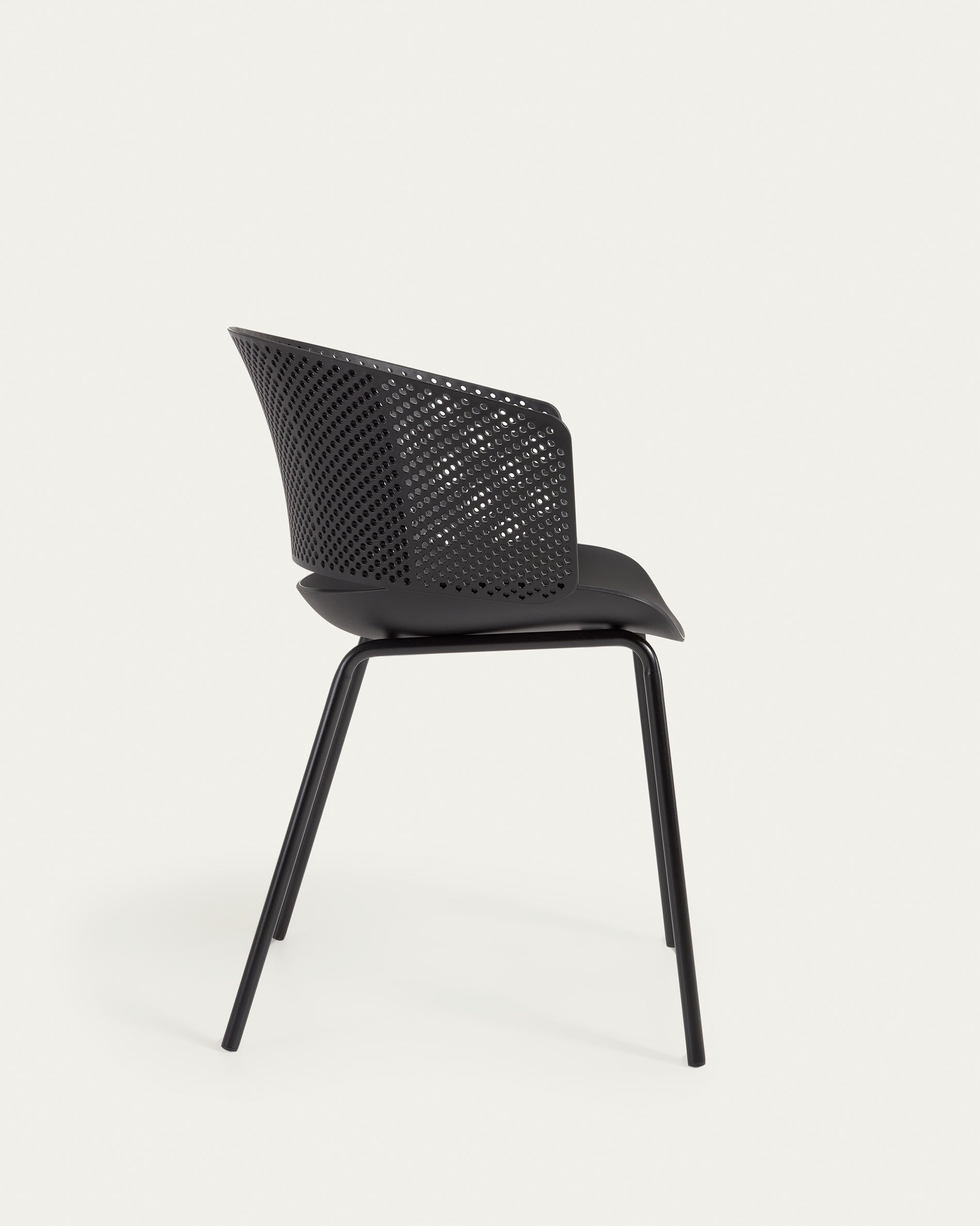 Yeray black garden chair - Product View