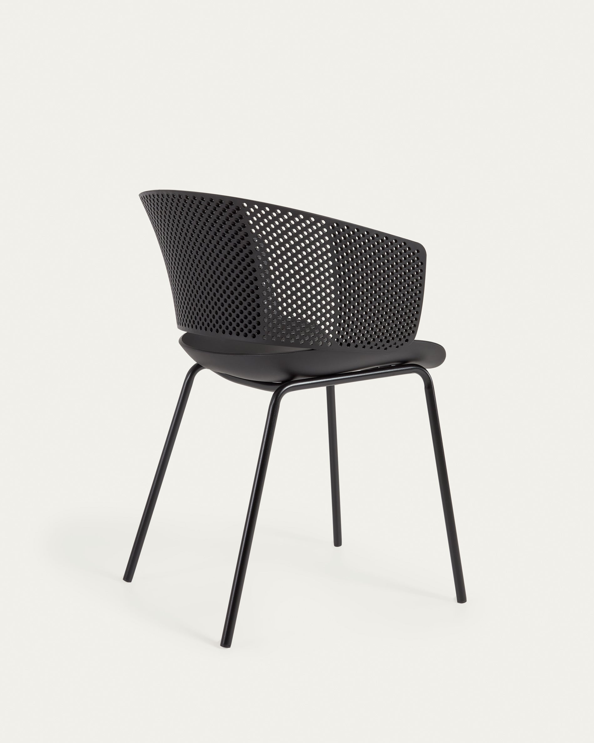 Yeray black garden chair - Product View
