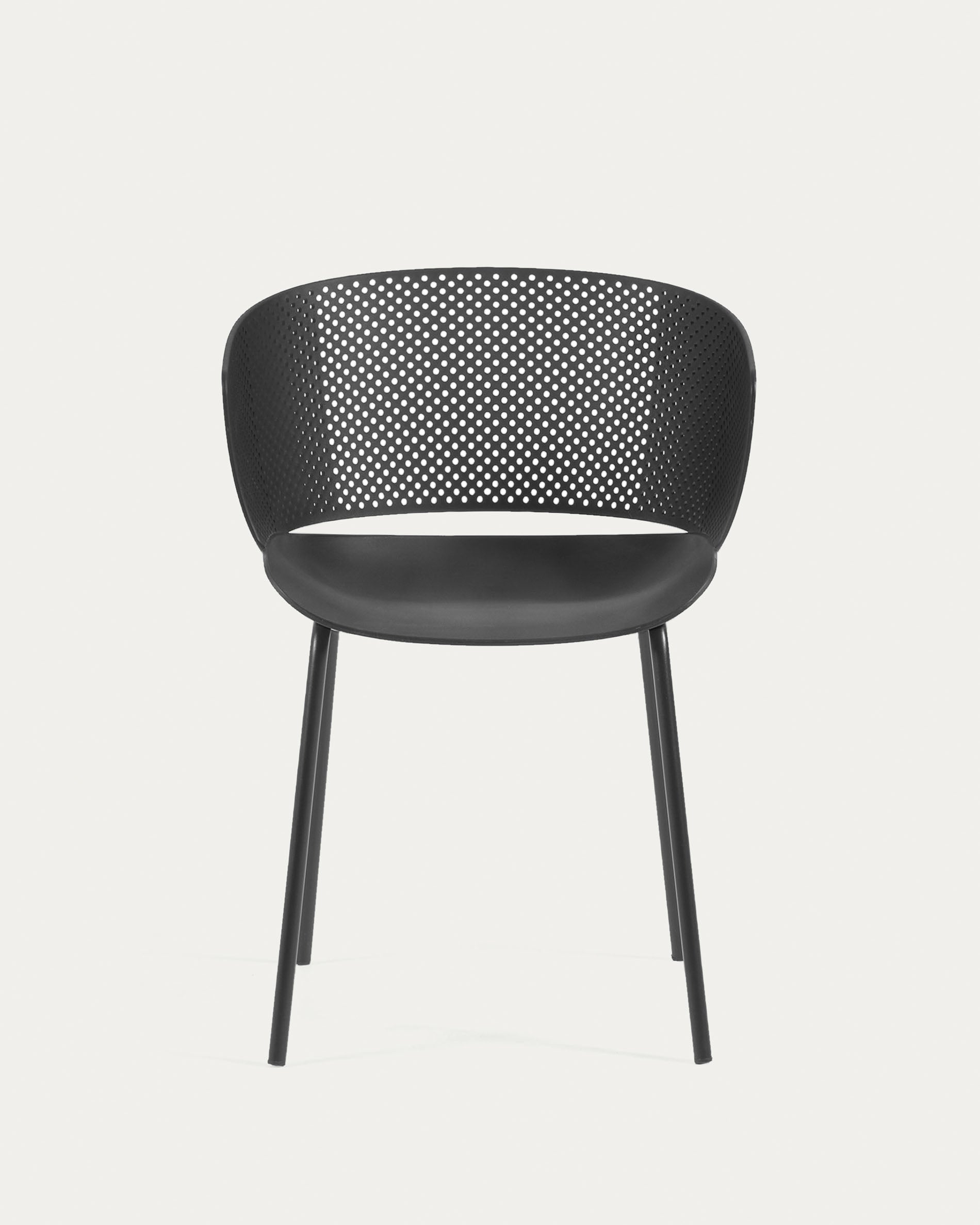 Yeray black garden chair - Product View