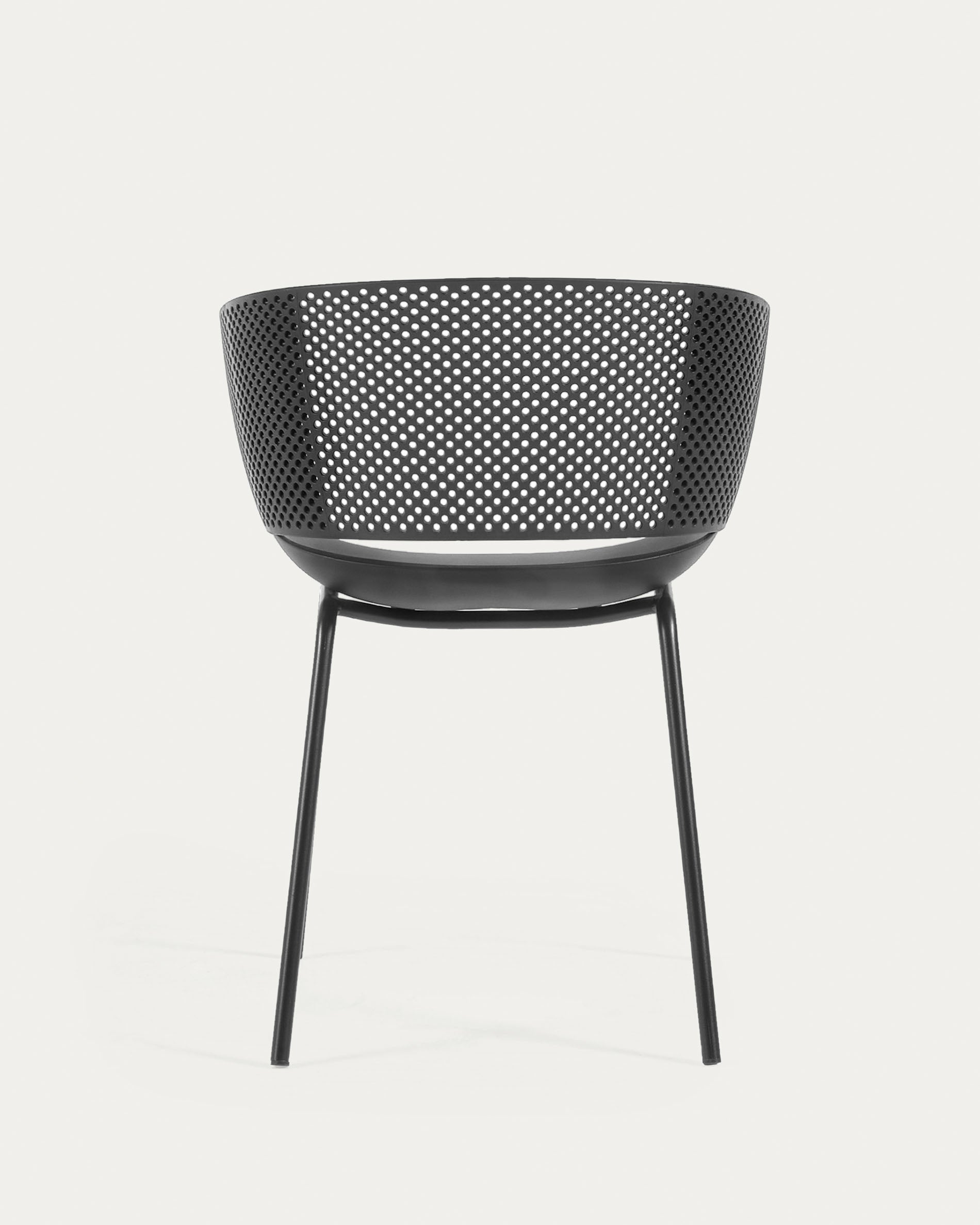 Yeray black garden chair - Product View