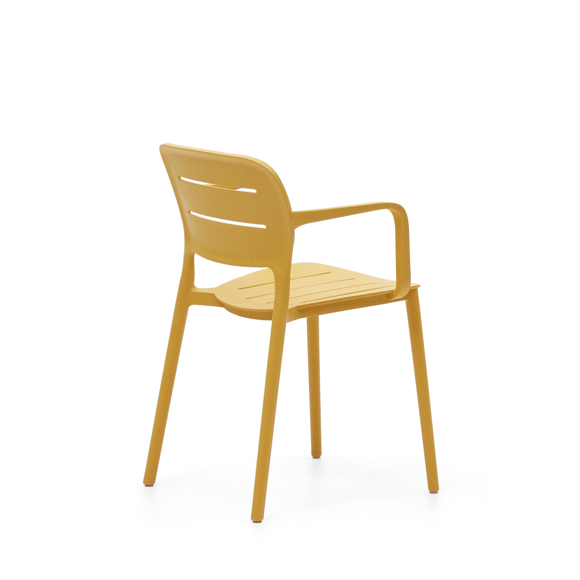 Morella stackable outdoor chair in mustard - Product Image