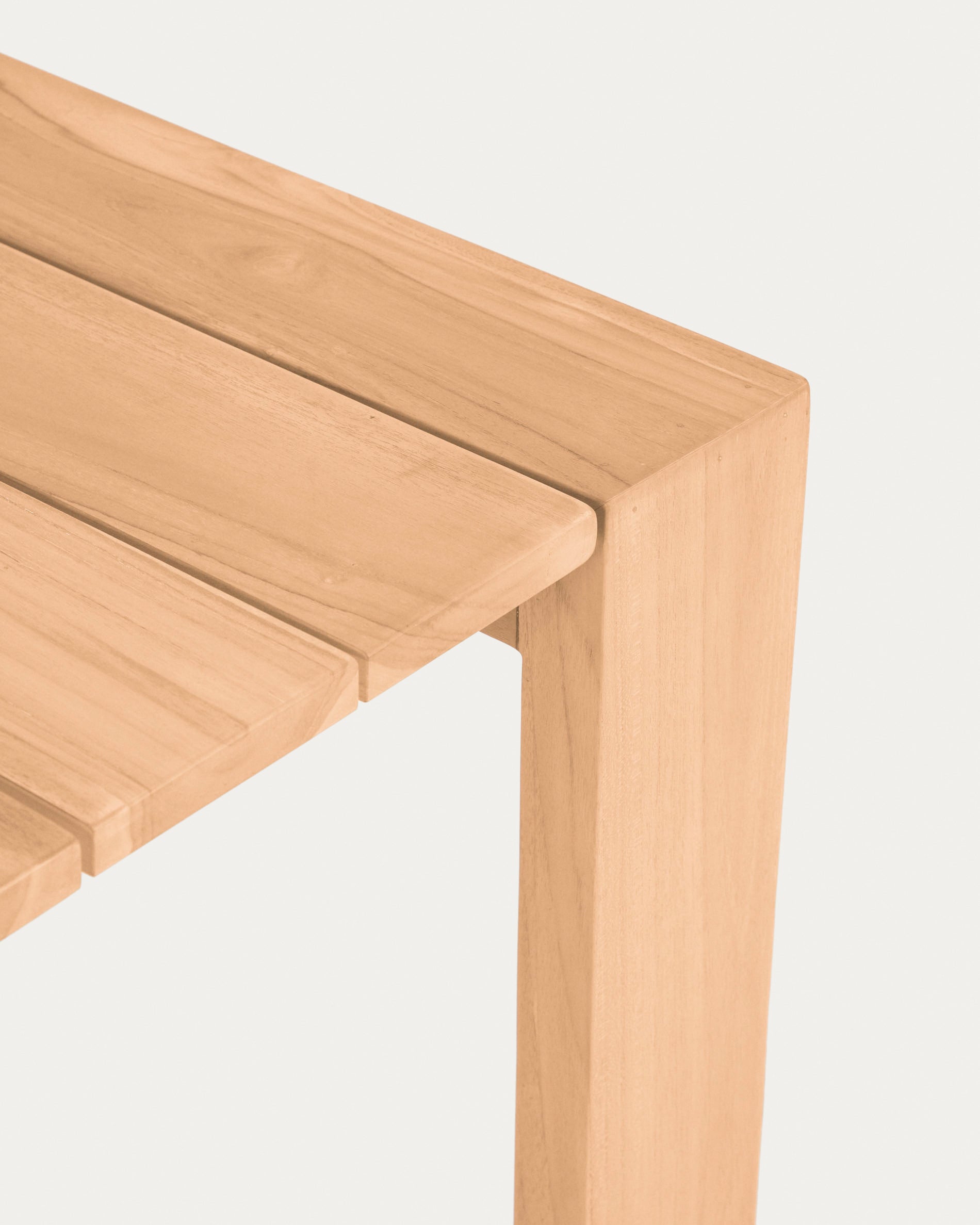 Victoire solid teak outdoor table 200 x 100 cm - Detail