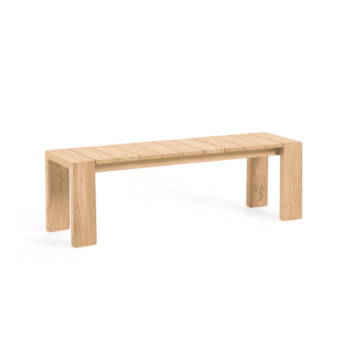 Victoire solid teak outdoor bench 175 cm - Product Image