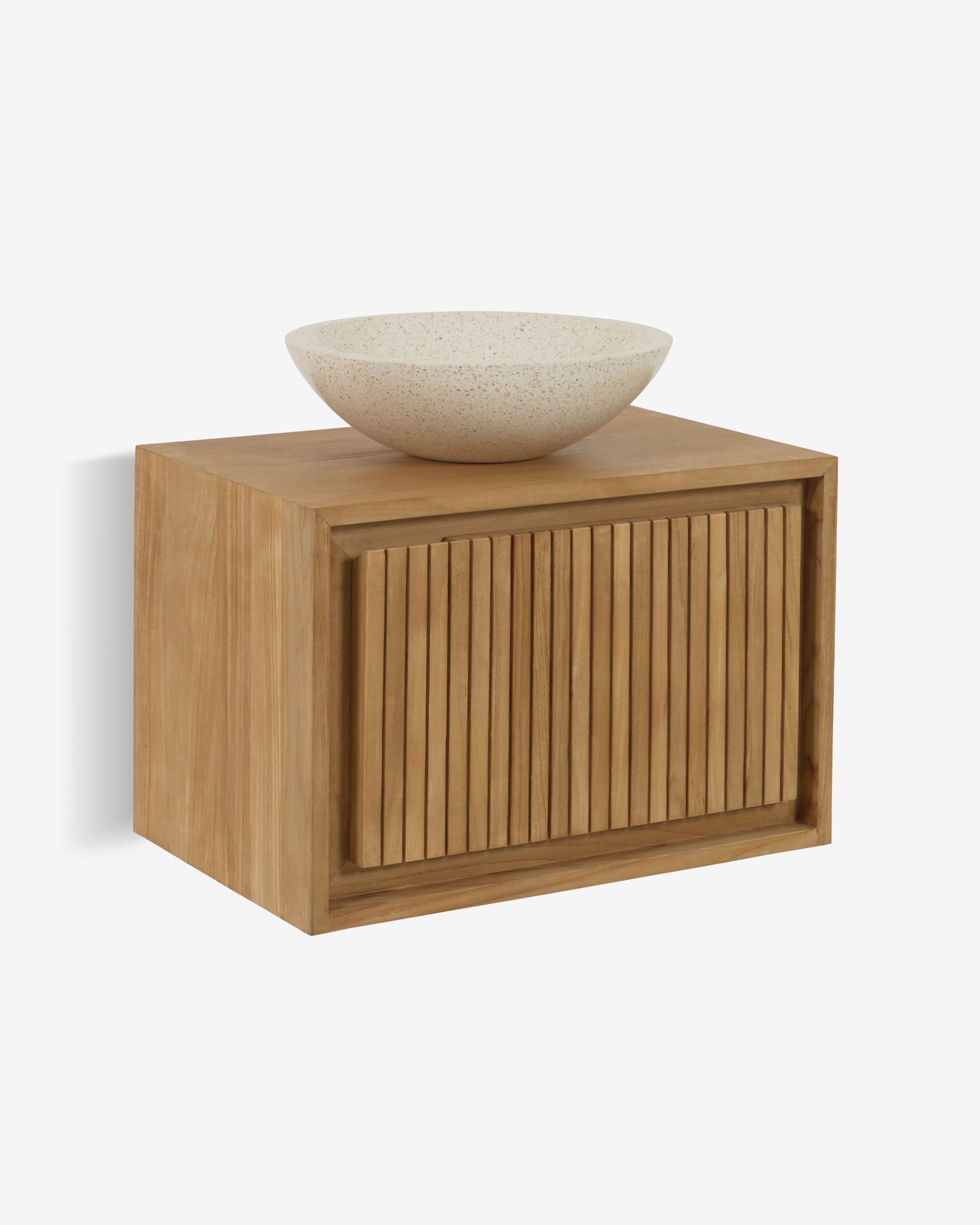 Taciana solid teak bathroom cabinet 60 x 40 cm - Product View