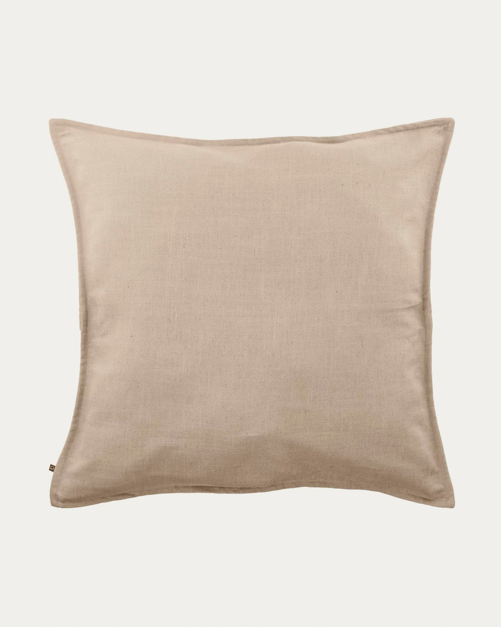 Blok cushion cover in beige linen, 60 x 60 cm - Product View
